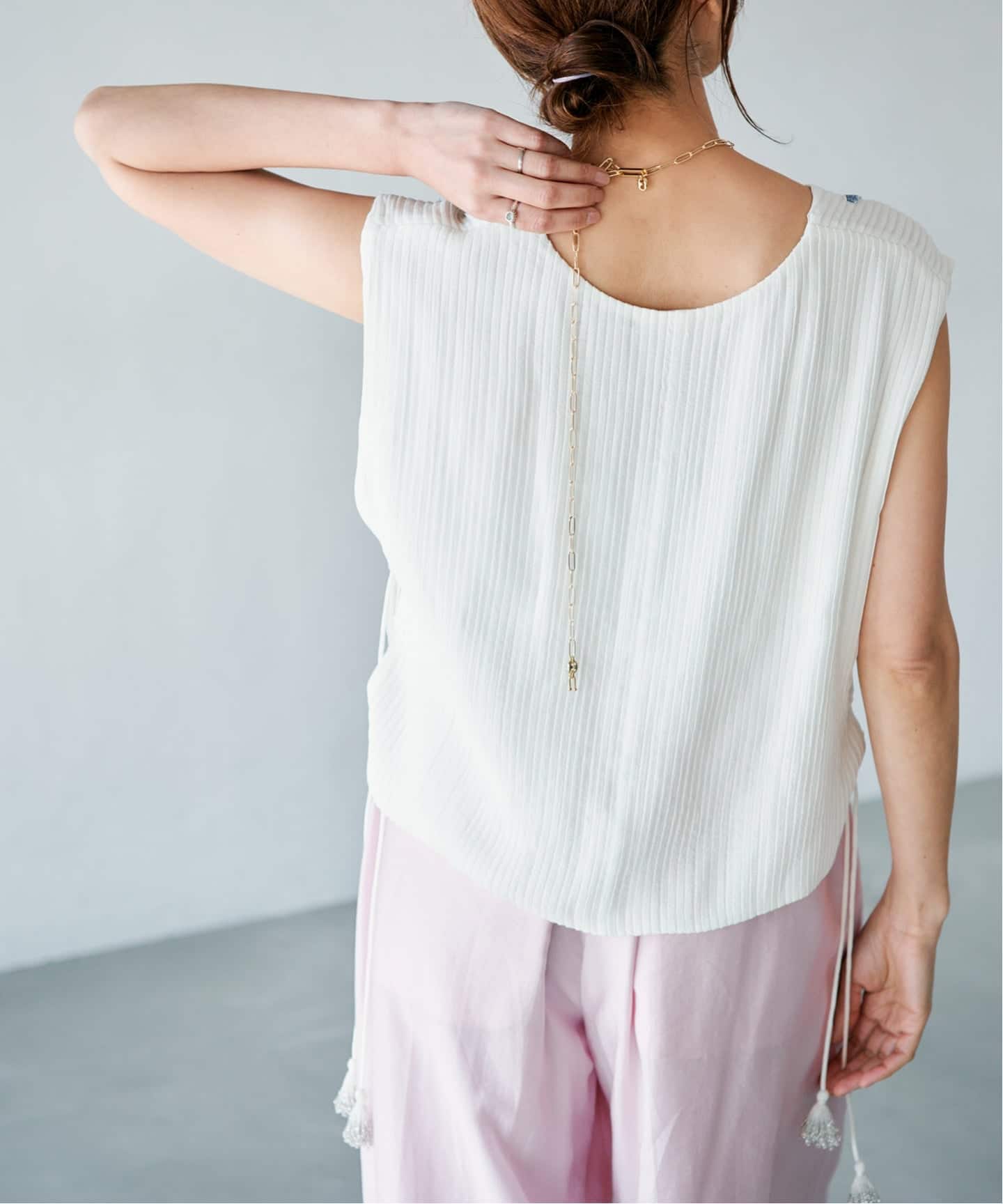 venit/ヴェニット PIN TUCK EMBROIDERY ニット VEG5623A（ニット