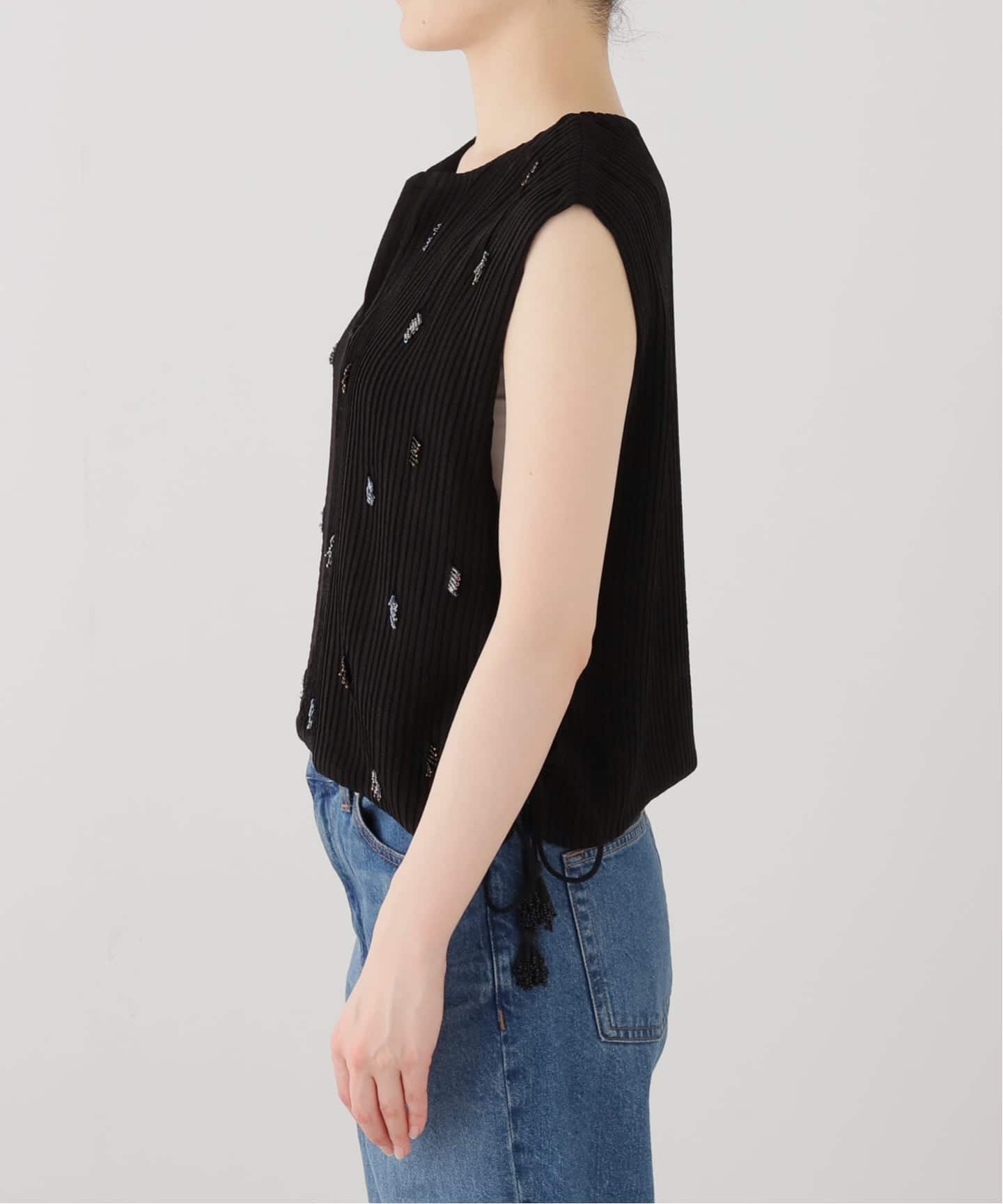 venit/ヴェニット PIN TUCK EMBROIDERY ニット VEG5623A（ニット
