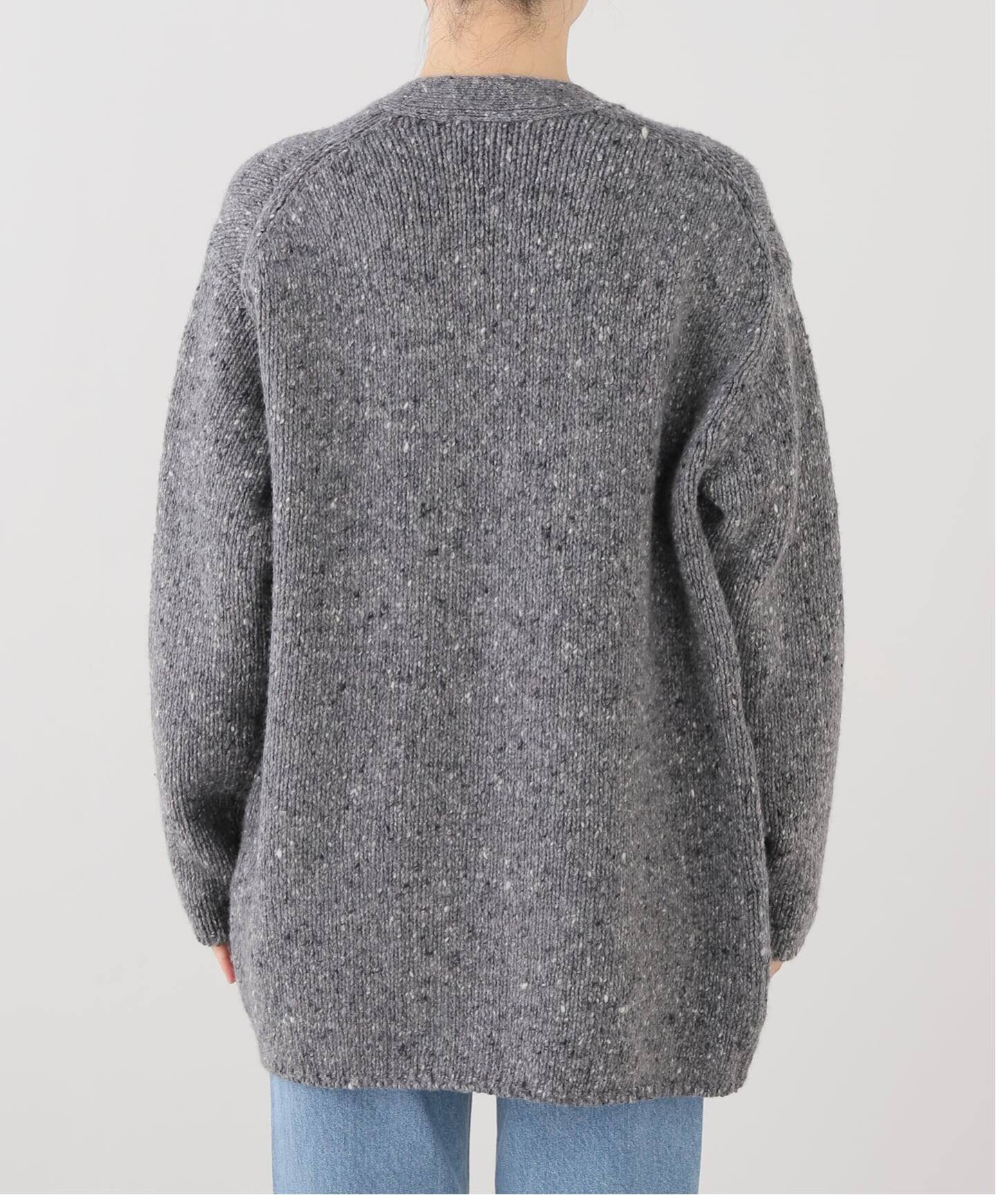 AURALEE/オーラリー LOWGAUGE HOMESPUN TWEED KNIT CD カーディガン