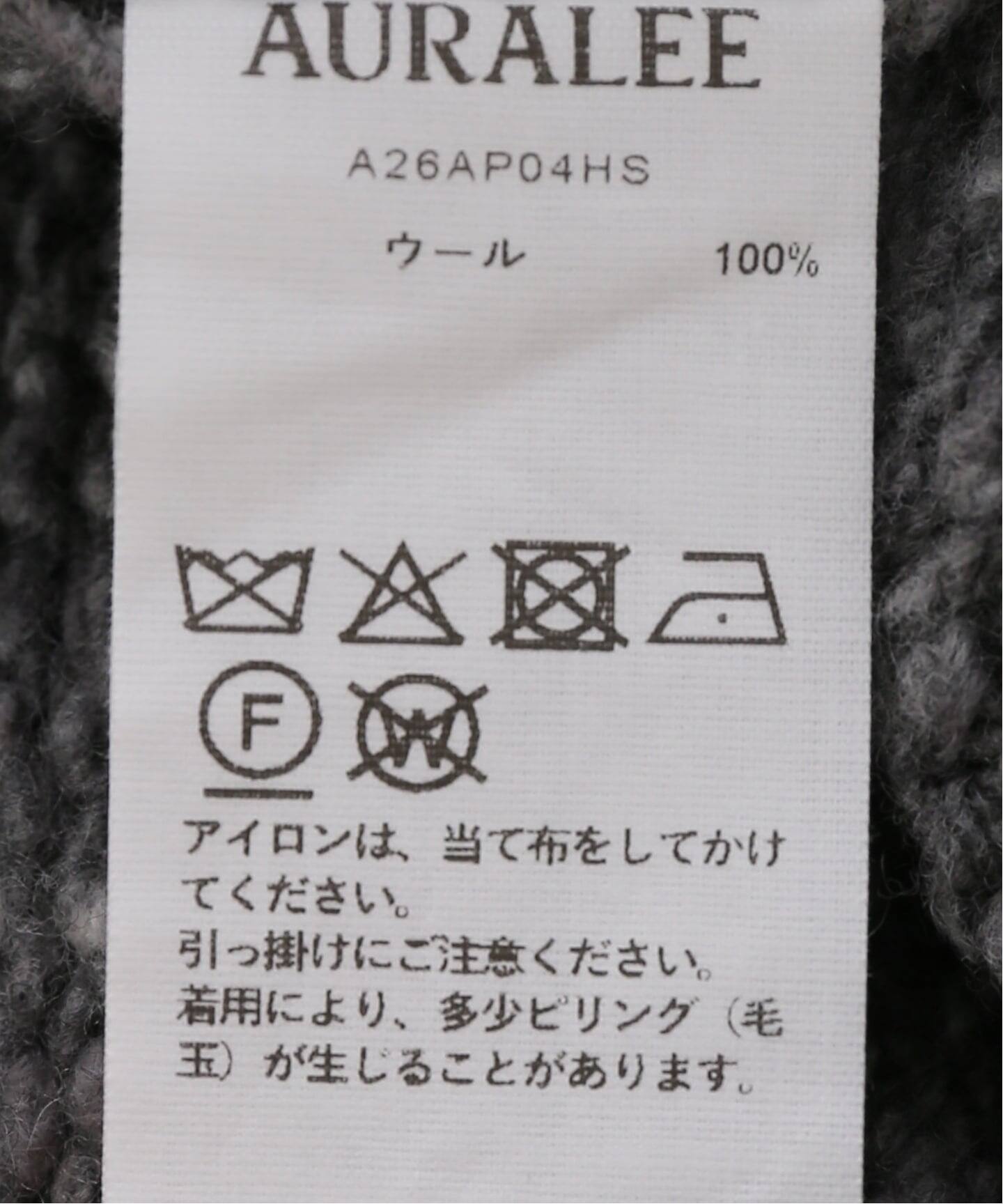 AURALEE/オーラリー LOWGAUGE HOMESPUN TWEED KNIT PO ニット 