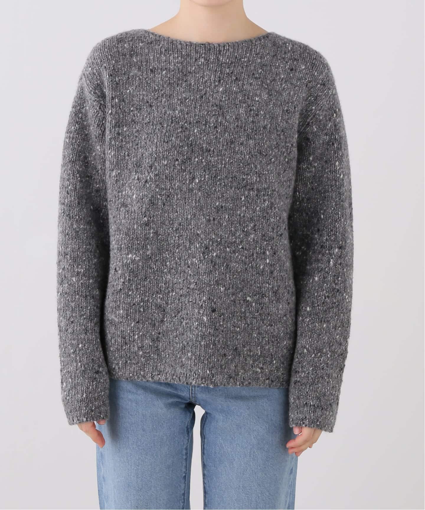 AURALEE/オーラリー LOWGAUGE HOMESPUN TWEED KNIT PO ニット