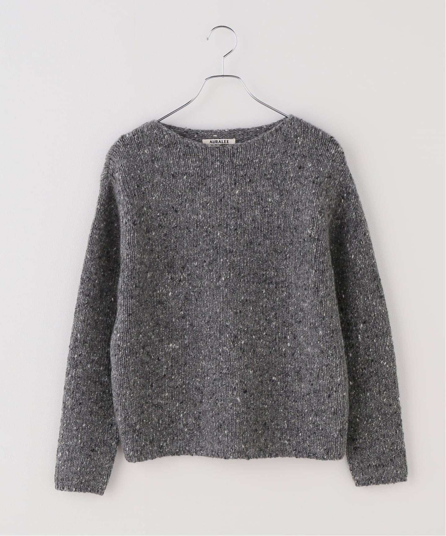 AURALEE/オーラリー LOWGAUGE HOMESPUN TWEED KNIT PO ニット 