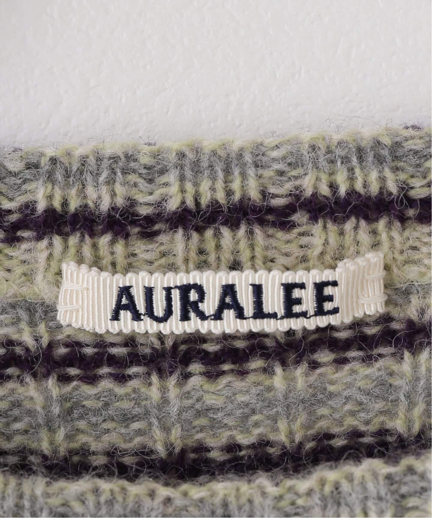 AURALEE/オーラリー SHETLAND CASHMERE BOAT PO ニット A26AP03SB