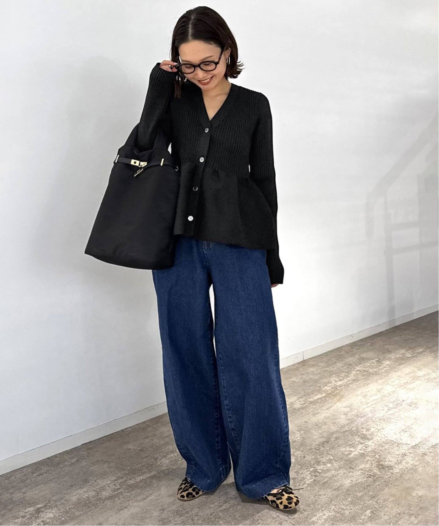 Vネックペプラムカーディガン（カーディガン）｜SLOBE IENA（スローブ