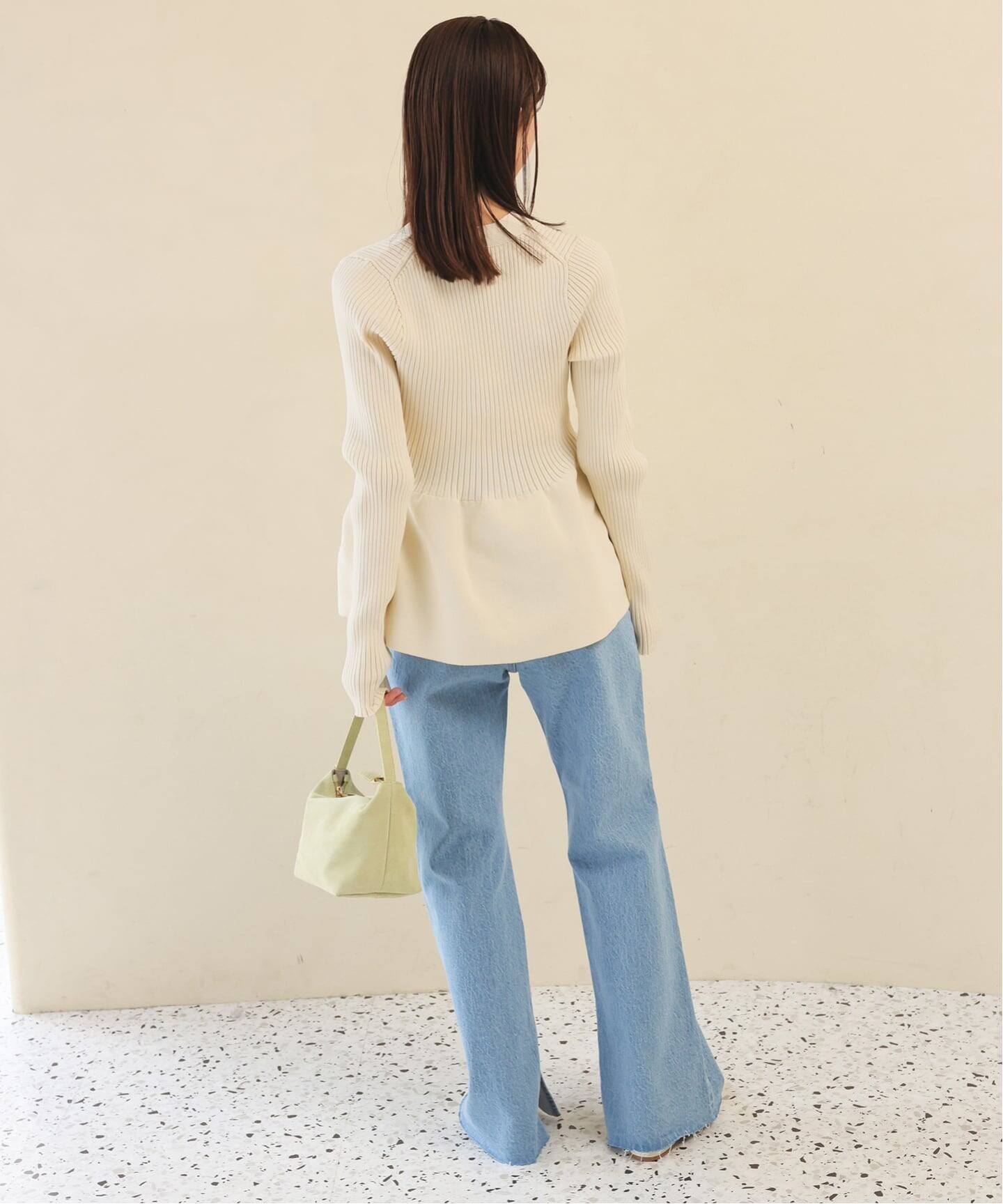 Vネックペプラムカーディガン（カーディガン）｜SLOBE IENA（スローブ