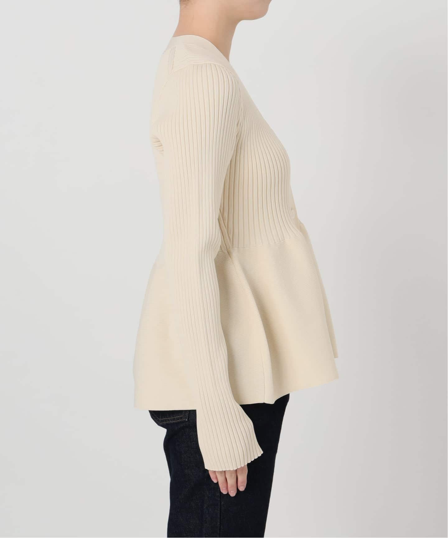 Vネックペプラムカーディガン（カーディガン）｜SLOBE IENA（スローブ