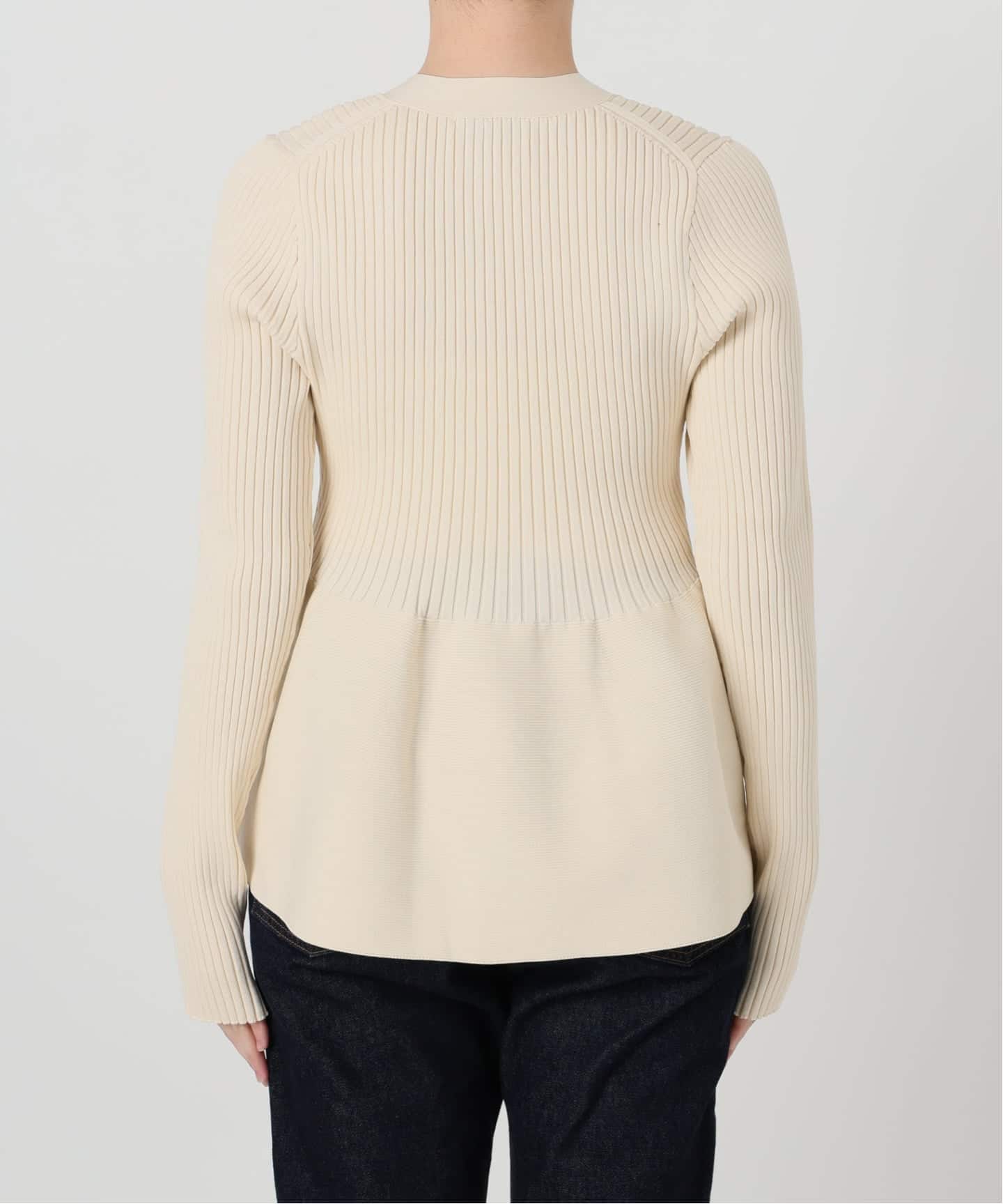 WEB限定/追加2予約》Vネックペプラムカーディガン（カーディガン