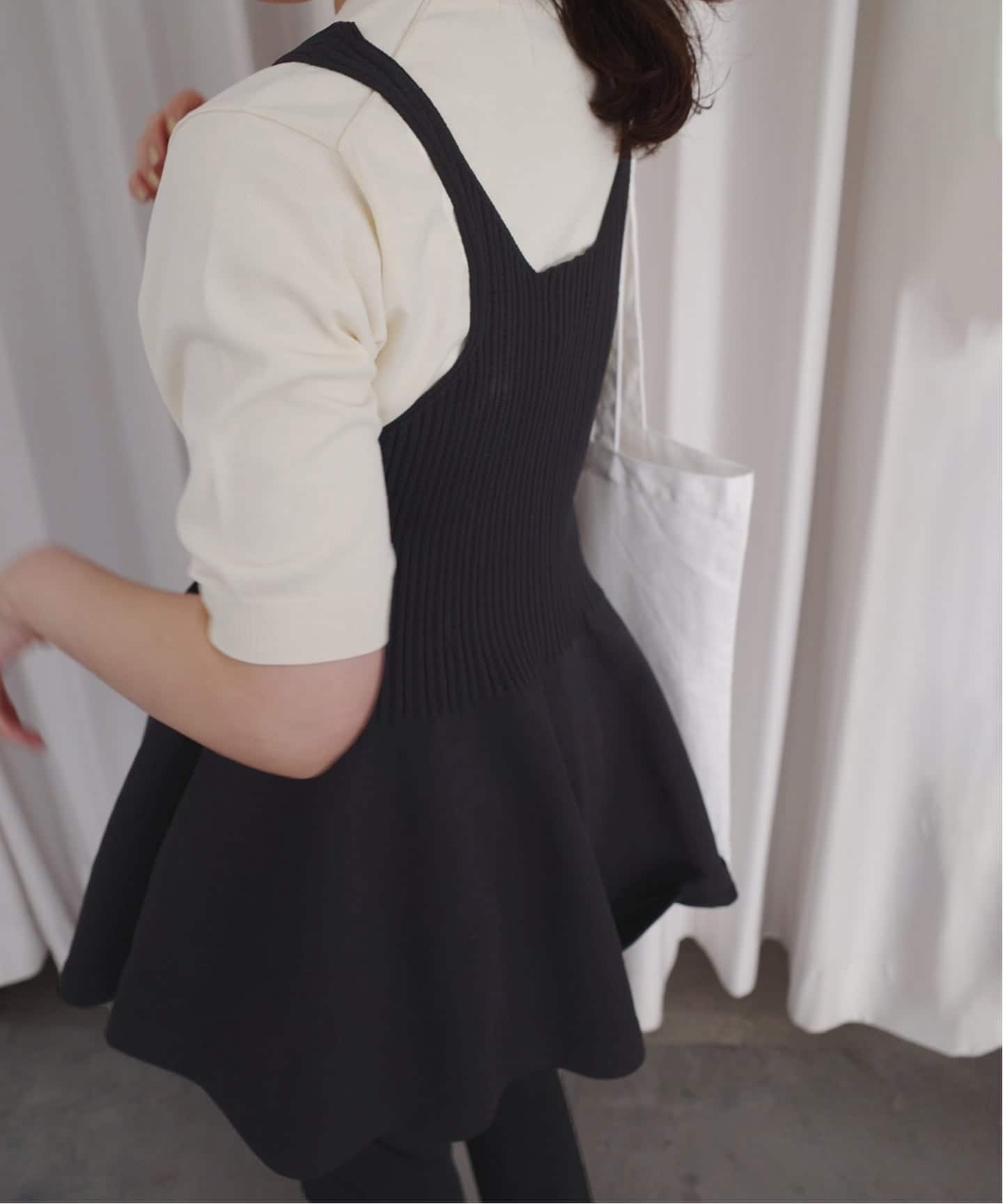SLOBE IENA ぺプラムビスチェ WEB限定/追加2予約》ペプラムビスチェ（ニット／セーター）｜SLOBE