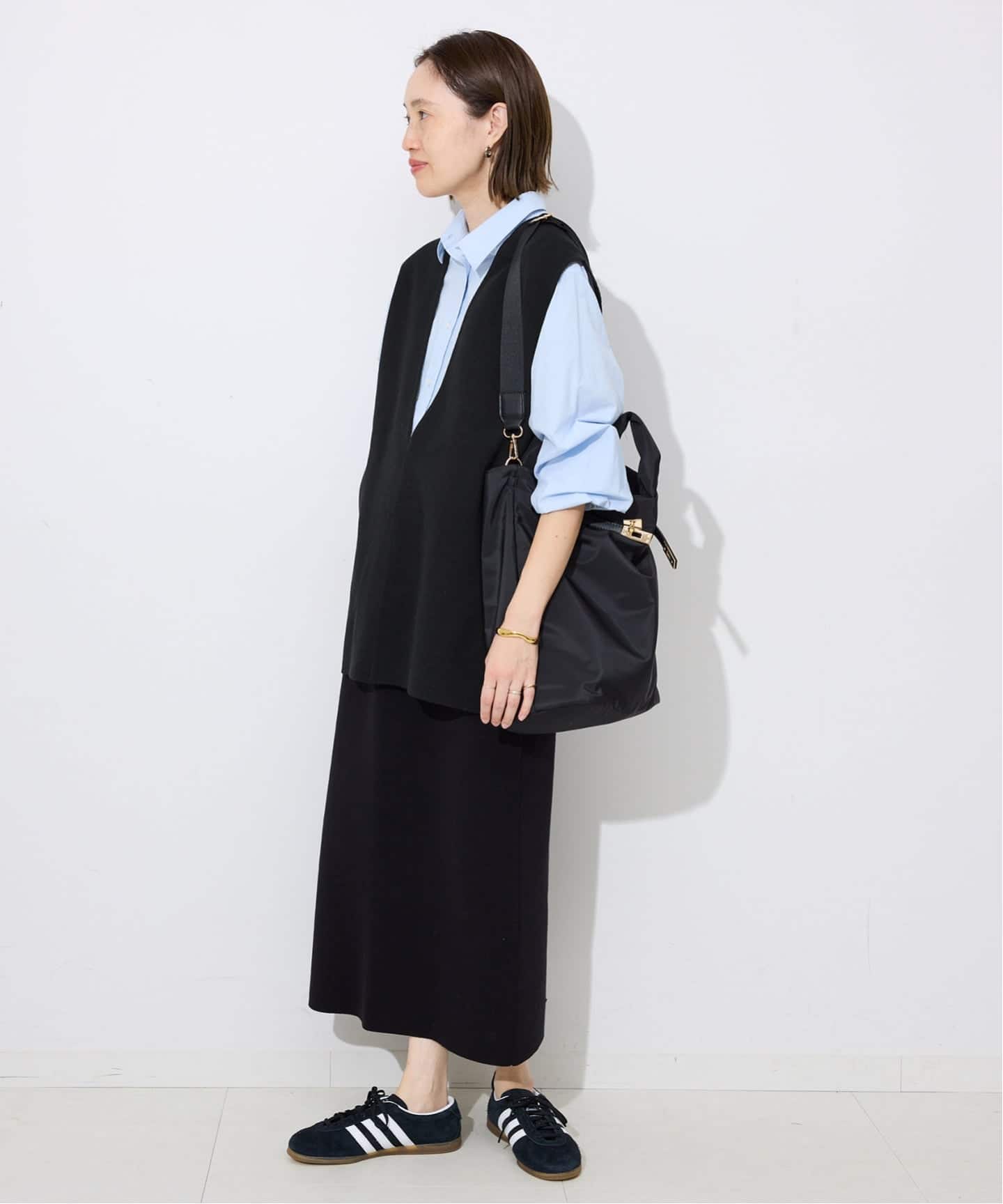 予約》ダブルフェイスコットンニットベスト（ベスト）｜SLOBE IENA