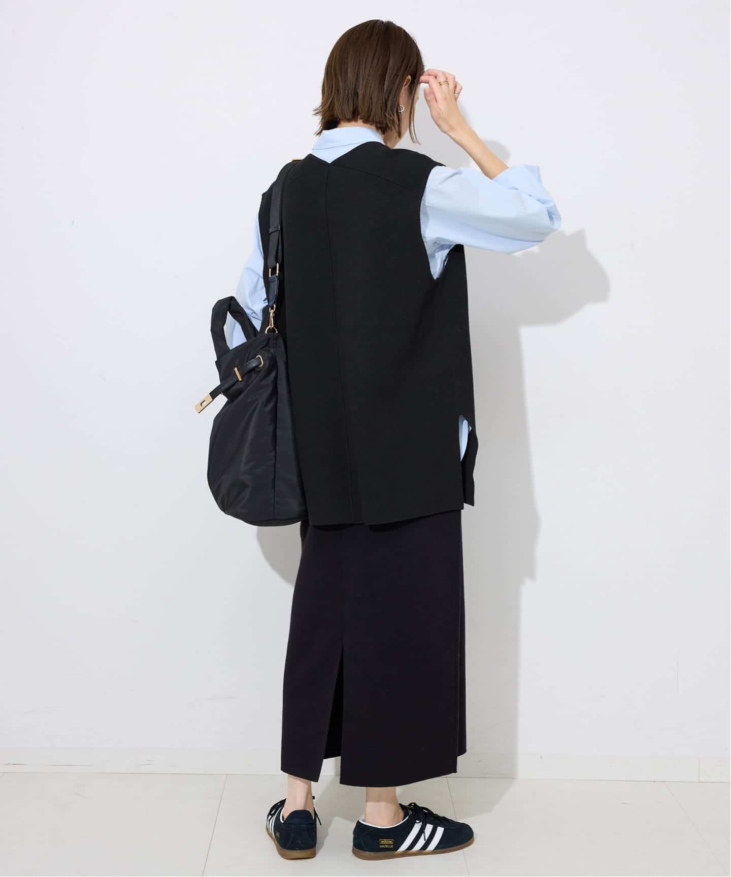 ダブルフェイスコットンニットベスト（ベスト）｜SLOBE IENA（スローブ