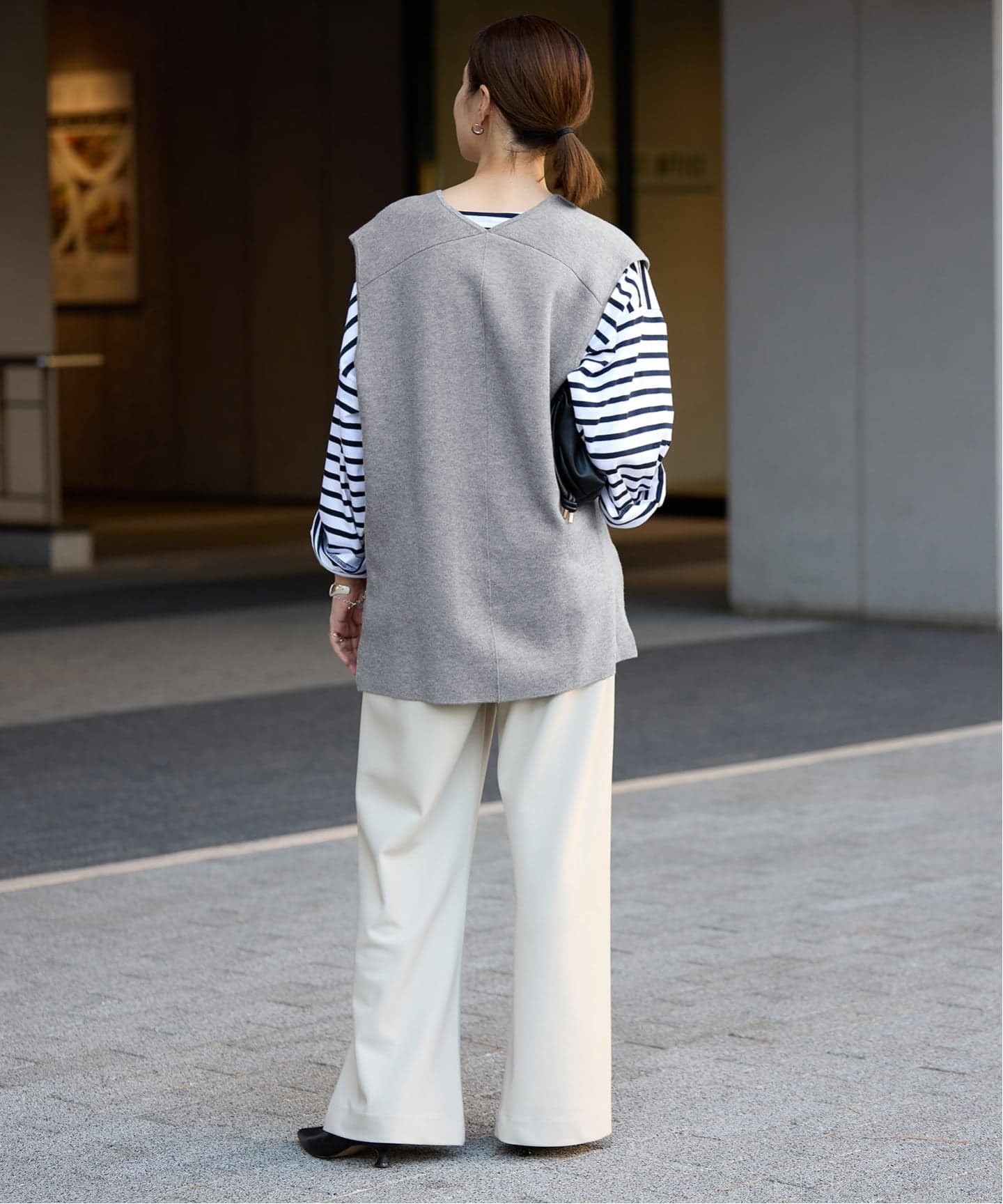 ダブルフェイスコットンニットベスト（ベスト）｜SLOBE IENA（スローブ