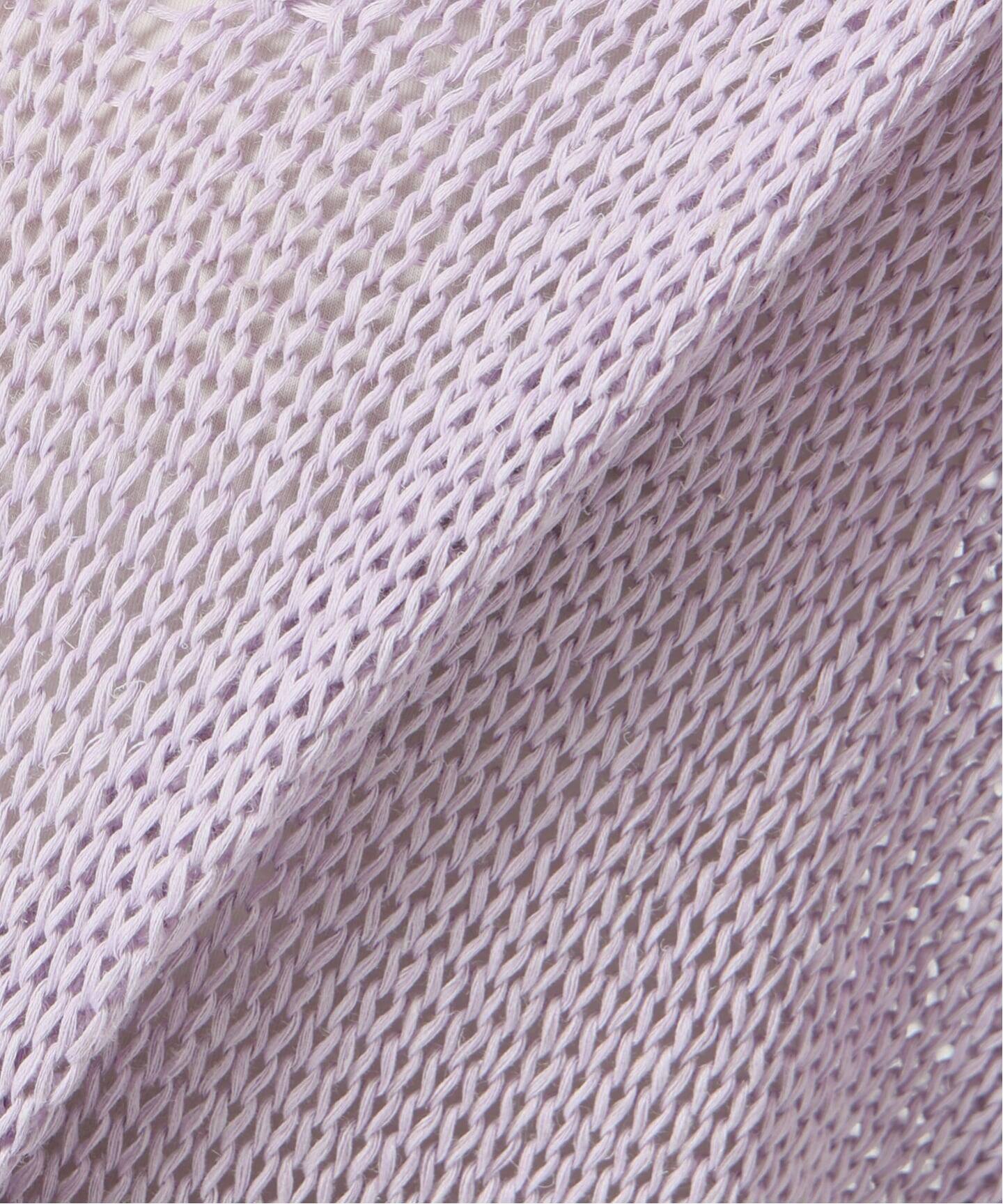 2026ss/SLOBEIENA♡ギマヤーンVネックニット　パープル ギマヤーンVネックプルオーバー（ニット／セーター）｜SLOBE IENA