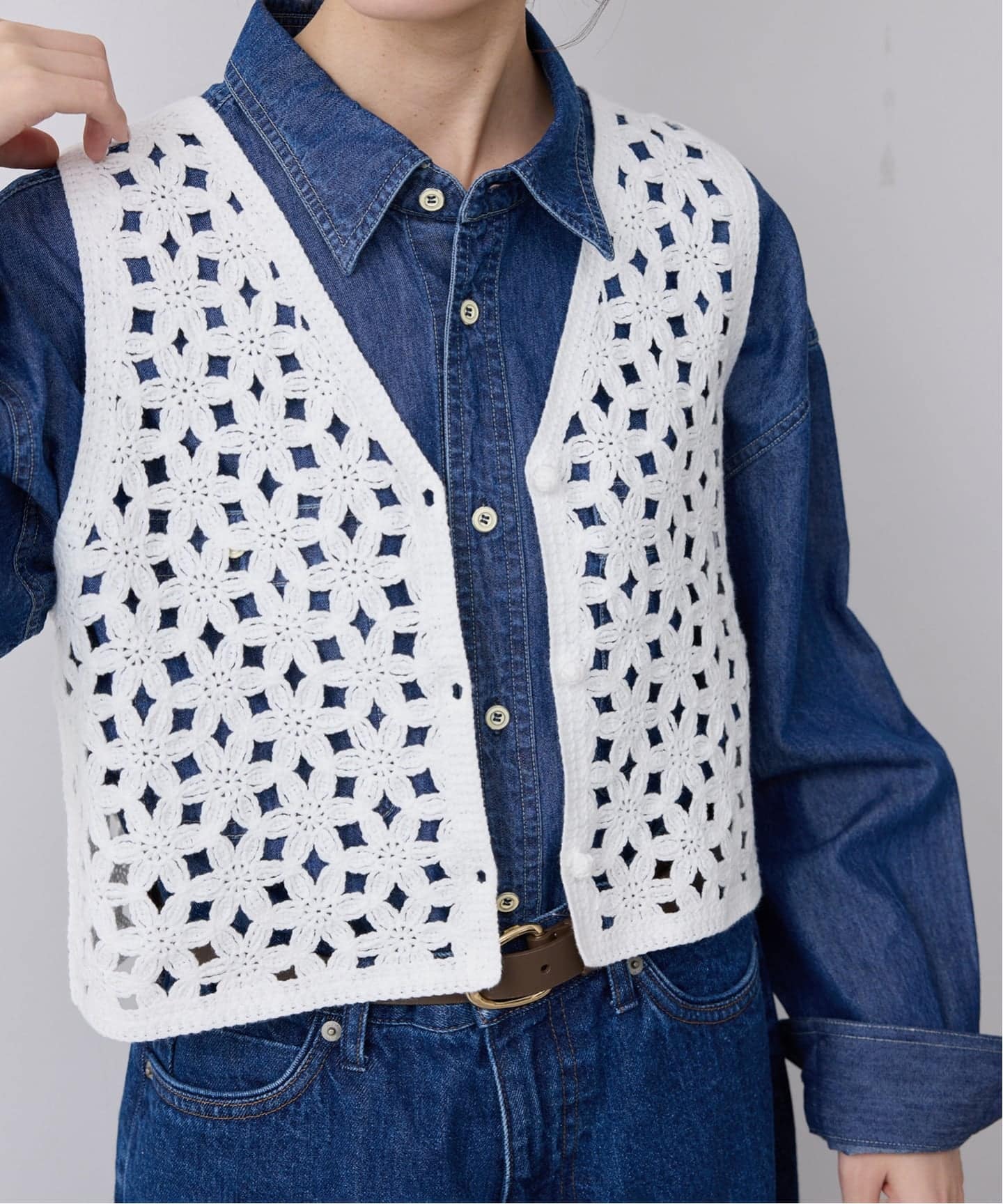 予約》エンブロイダリーベスト（ベスト）｜SLOBE IENA（スローブ