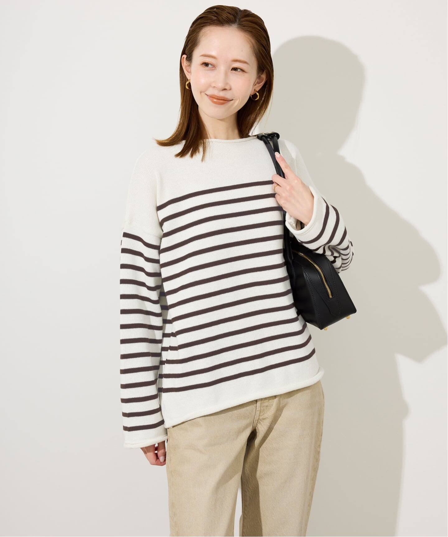 SLOBE IENA トリコットジーンマルク ニット セーター ホワイト SLOBE IENA トリコットジーンマルク ニット セーター ホワイト 予約