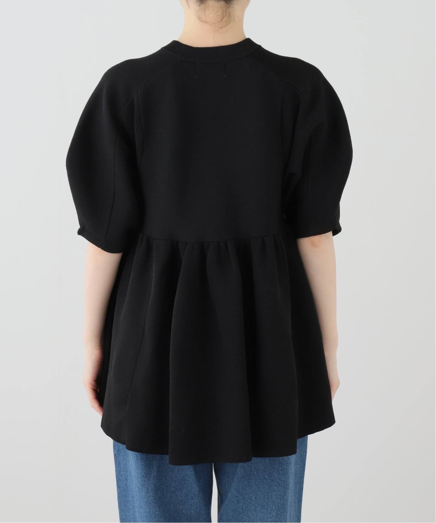 CLANE/クラネ PEPLUM HALF SLEEVE KNIT TOPS 10106-2133（ニット