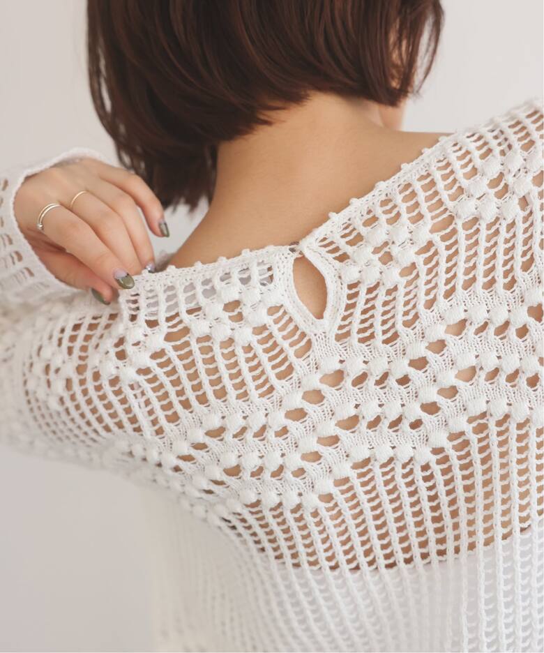 IRONING/アイロニング crochet patterend ニット 03IR02041（ニット 