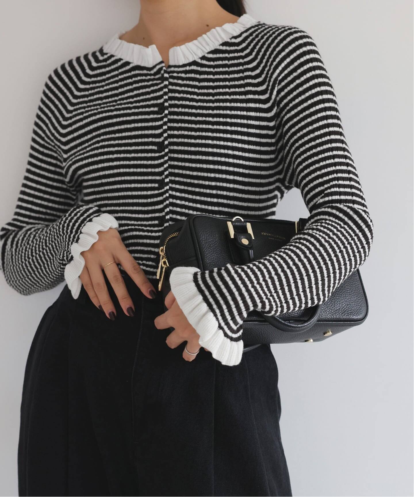 追加2予約》tyn.TGOR/トゴール フリルカーディガン J0102