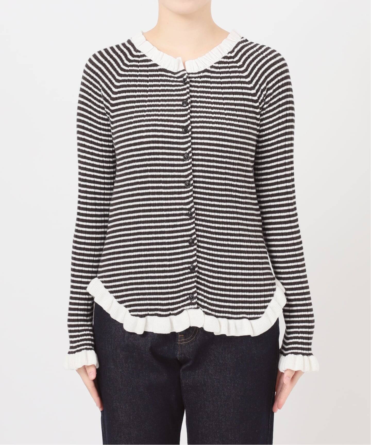 追加2予約》tyn.TGOR/トゴール フリルカーディガン J0102