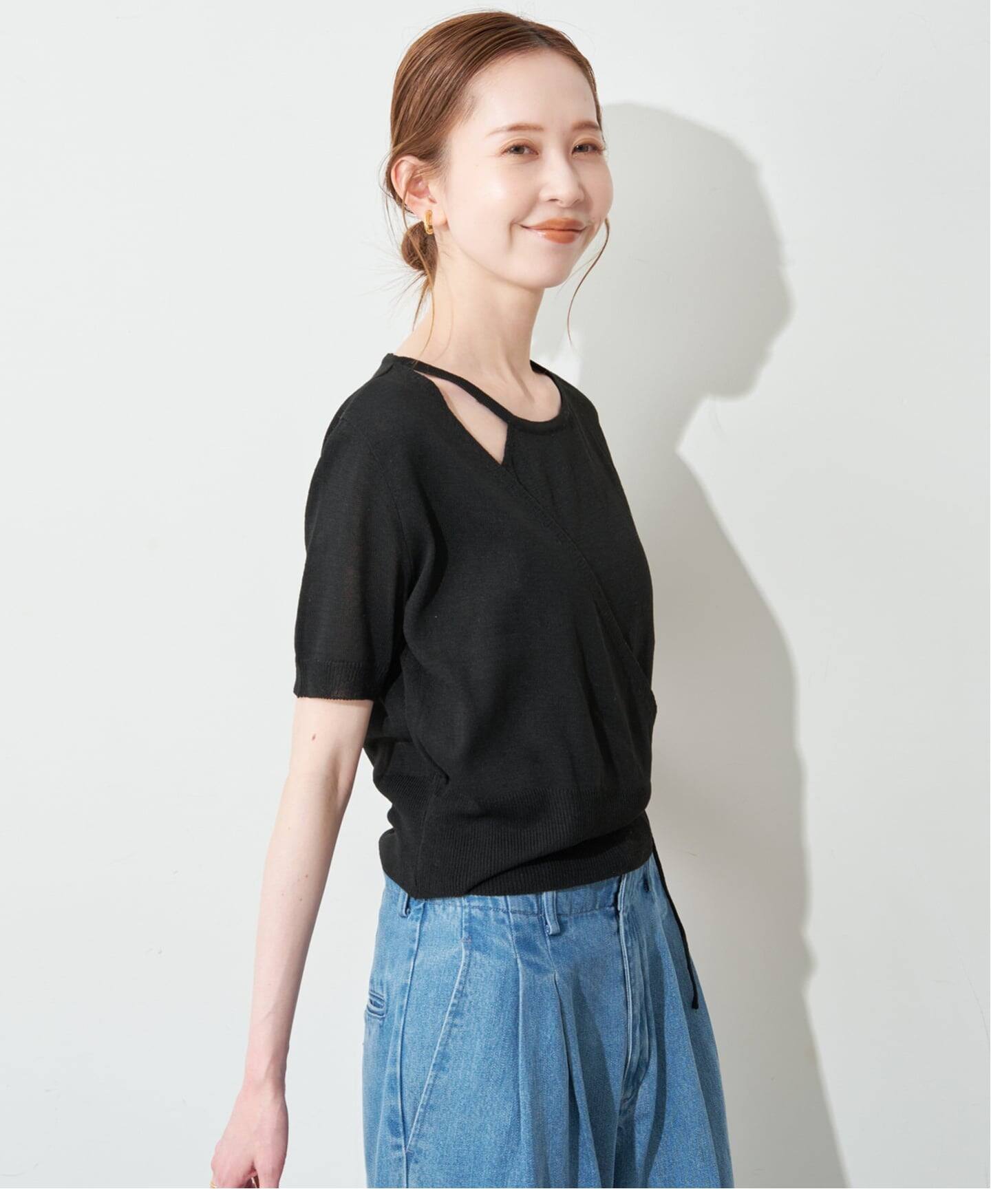 FLEK ショルダーカットアウトニット 追加2》FLEK/フレック ショルダーカットアウトニット（ニット