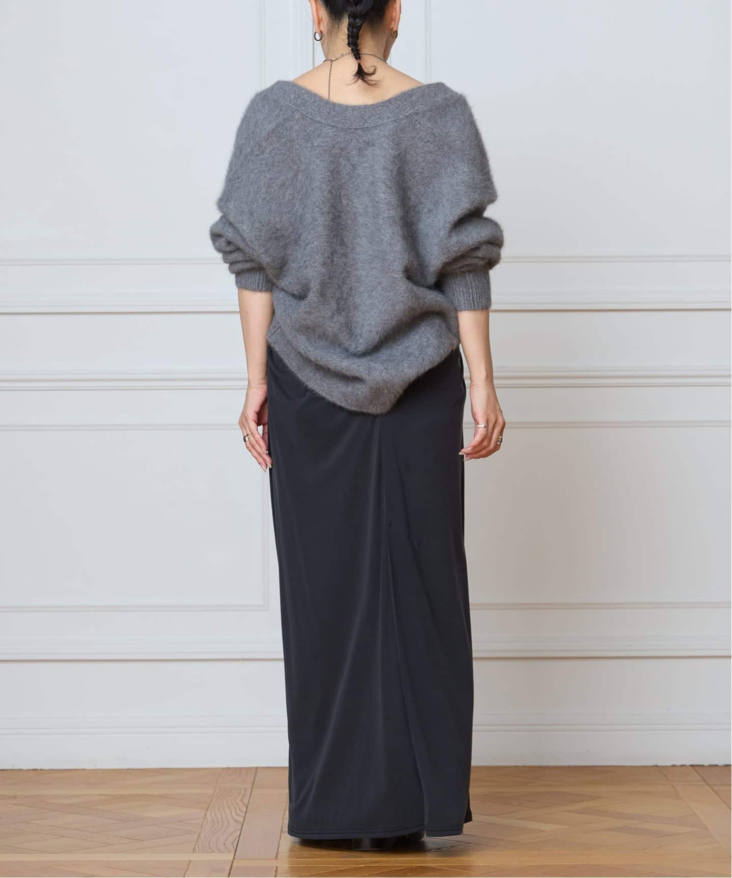 予約》IENA LA BOUCLE フォックス カシミヤ Vカーディガン（ニット