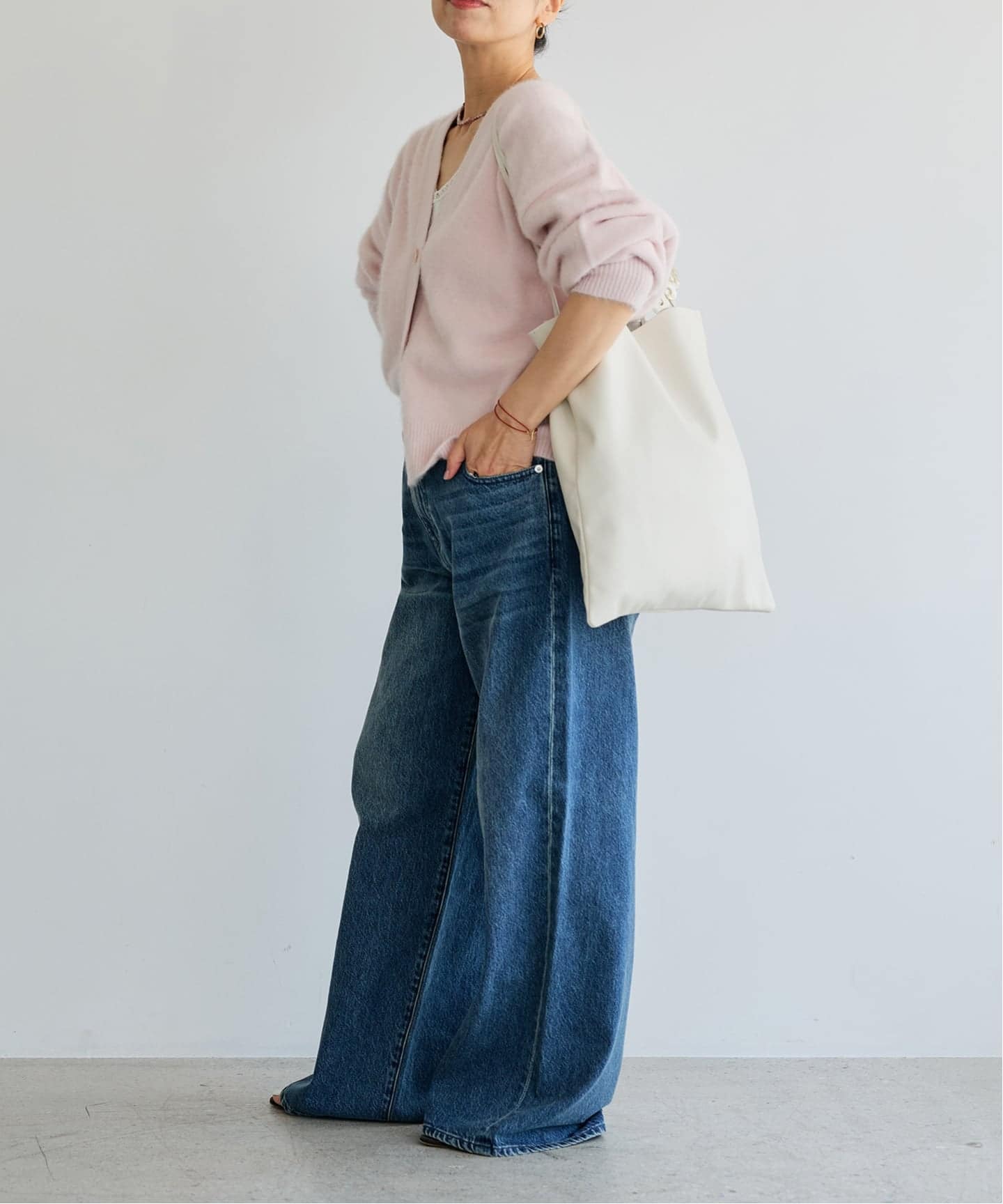 予約》IENA LA BOUCLE フォックス カシミヤ Vカーディガン（ニット