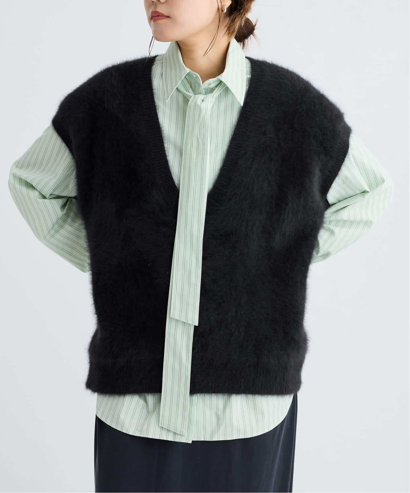 IENA LA BOUCLE フォックス カシミヤ V ベスト（ベスト）｜IENA
