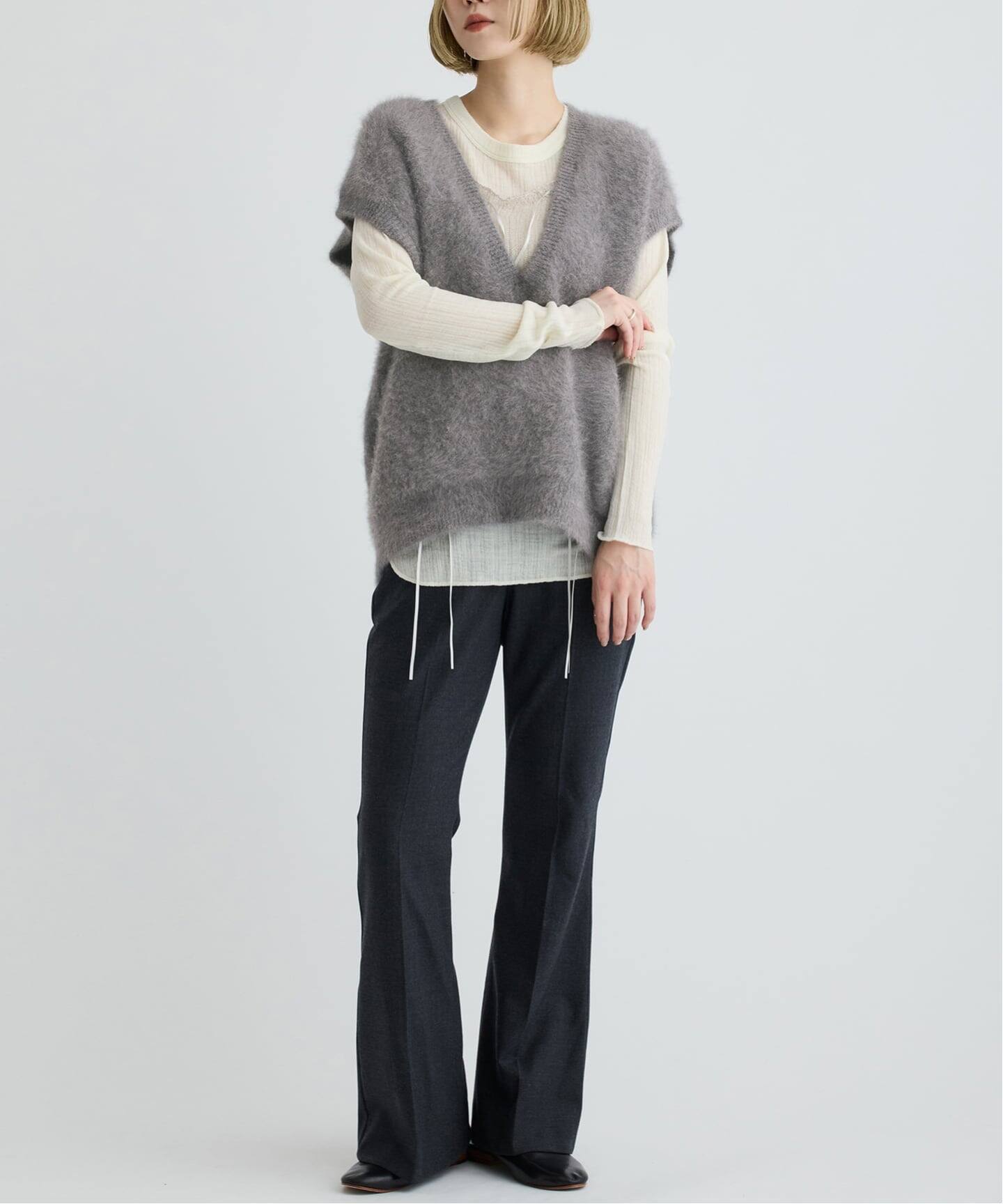 IENA LA BOUCLE フォックス カシミヤ V ベスト（ベスト）｜IENA