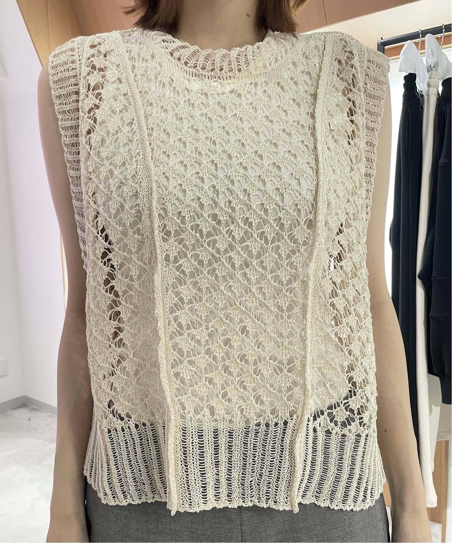 PHOTOCOPIEU フォトコピュー CROCHET ニットベスト CHANTAL / 261CTL