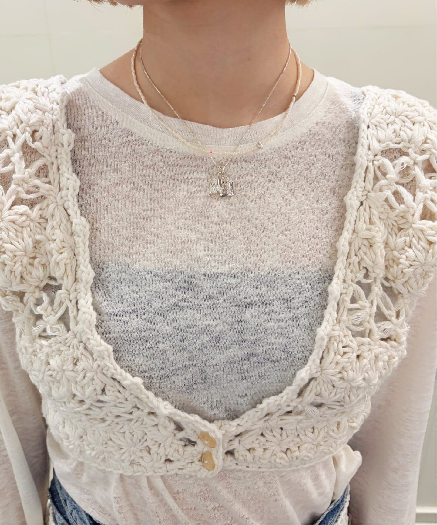 MAYDI/マイディ flower crochet ブラトップ CONEXION（その他トップス