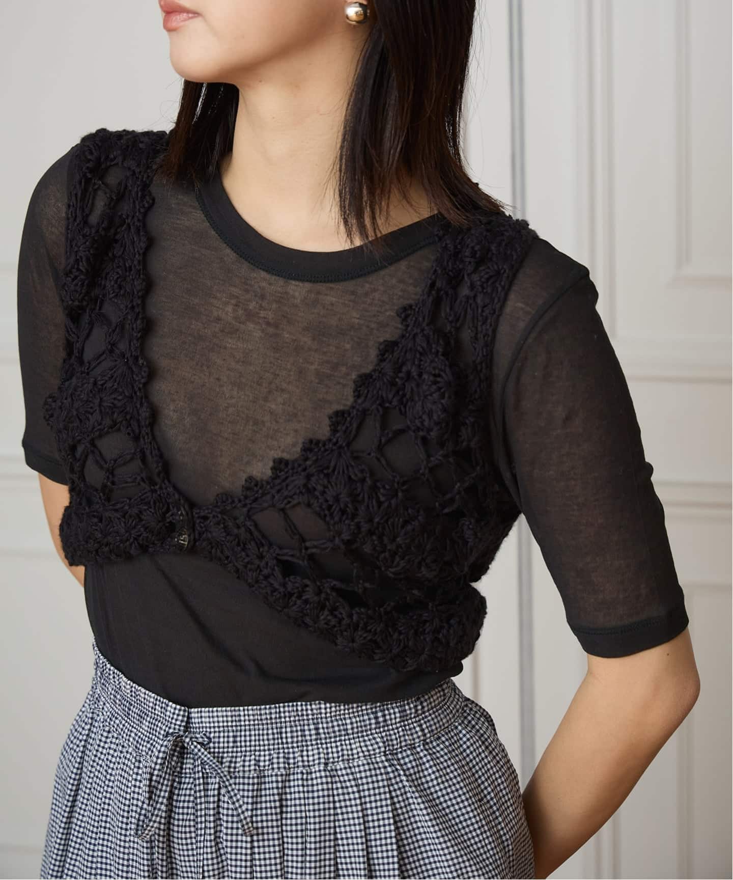 MAYDI/マイディ flower crochet ブラトップ CONEXION（その他トップス