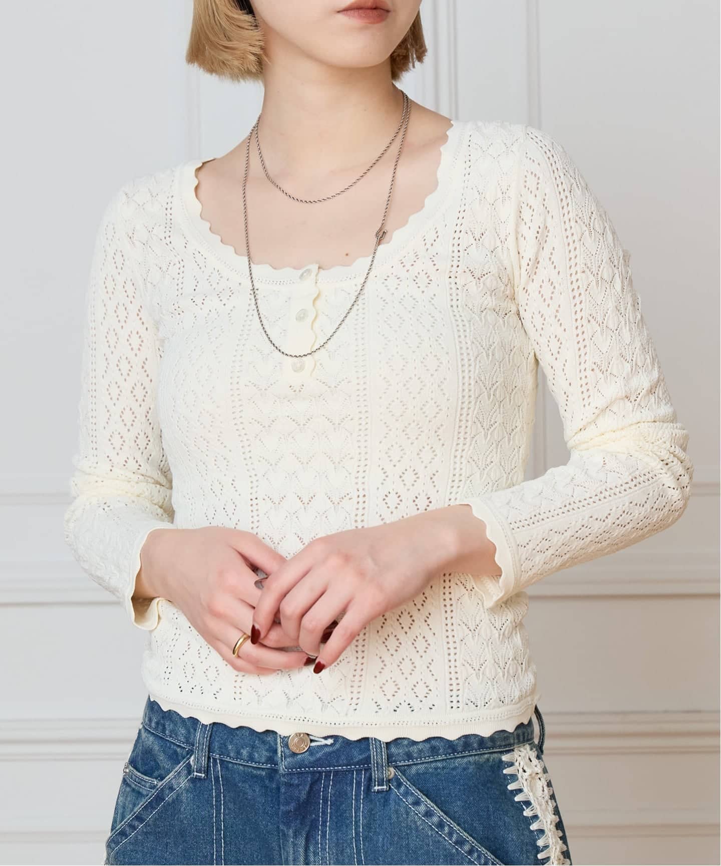 SEA NEW YORK シー ニューヨーク KNIT L/SLV TOP SS26-069（ニット