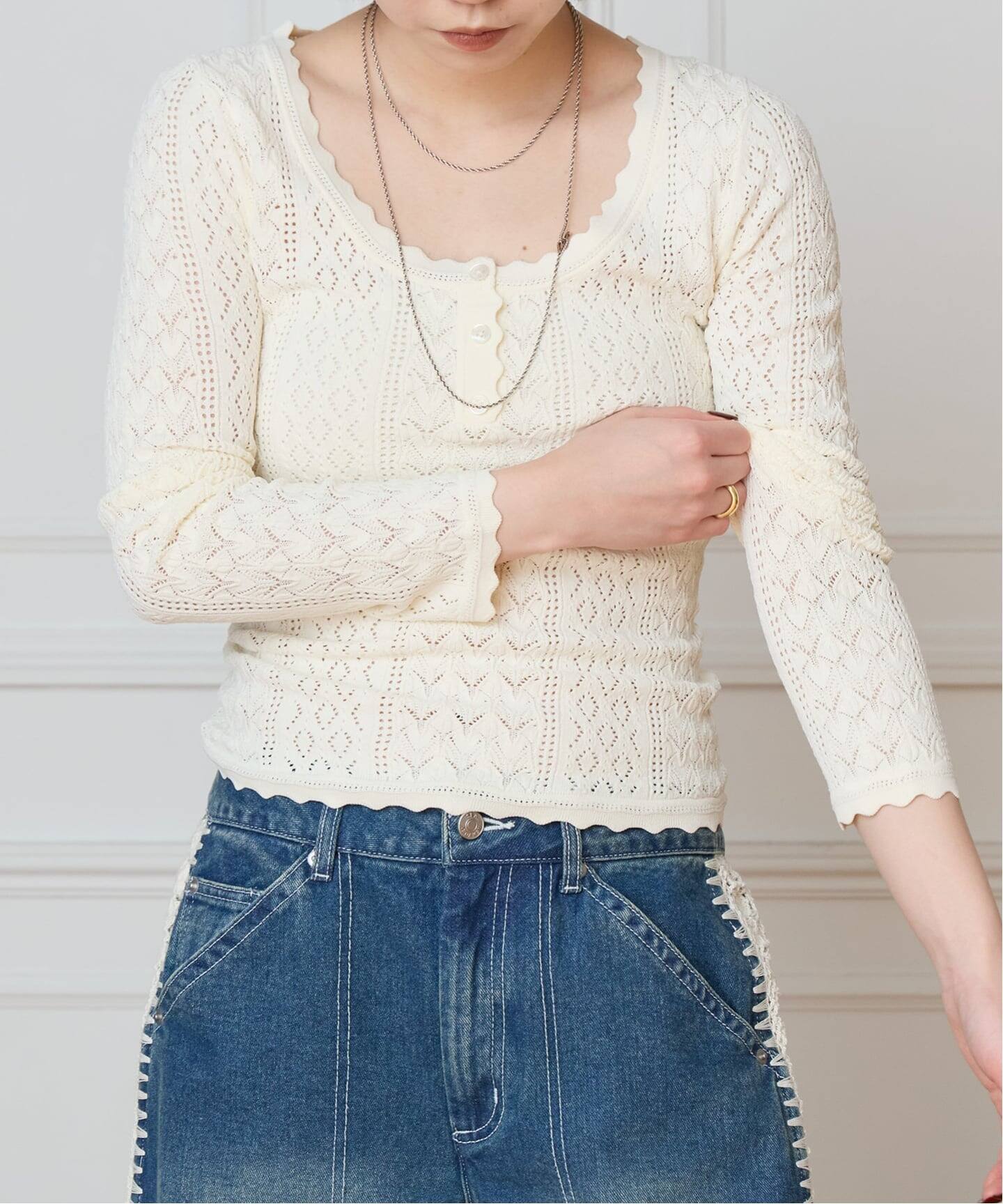 SEA NEW YORK シー ニューヨーク KNIT L/SLV TOP SS26-069（ニット
