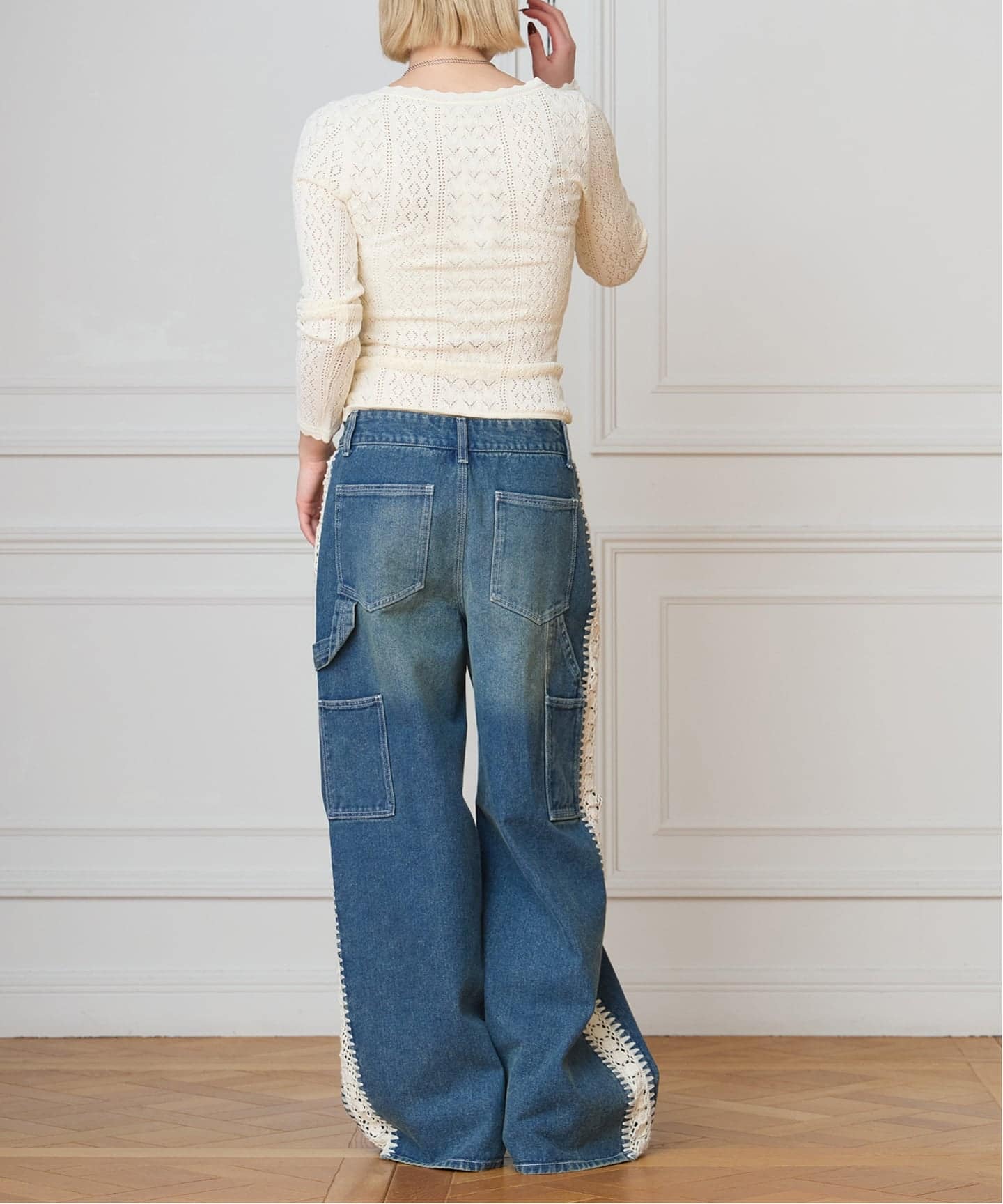 【クリーニング済み】2019AW イエナ ニット IENA（イエナ） ニット セーター ミックスヤーン ワイドプルオーバー