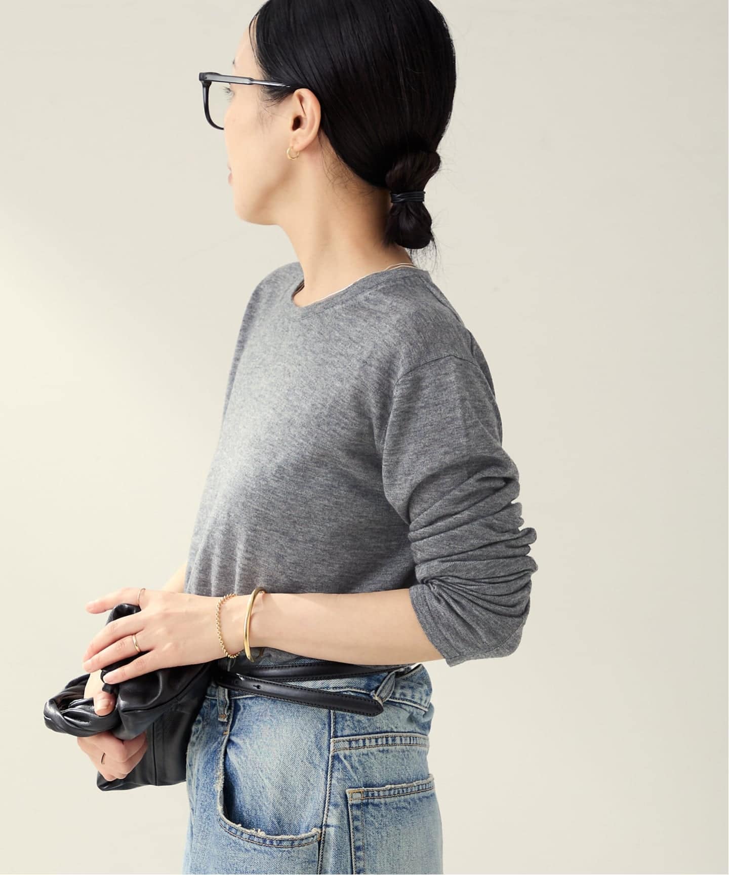 一部店舗・WEB限定追加予約》CU WO Fine Knit New プルオーバー