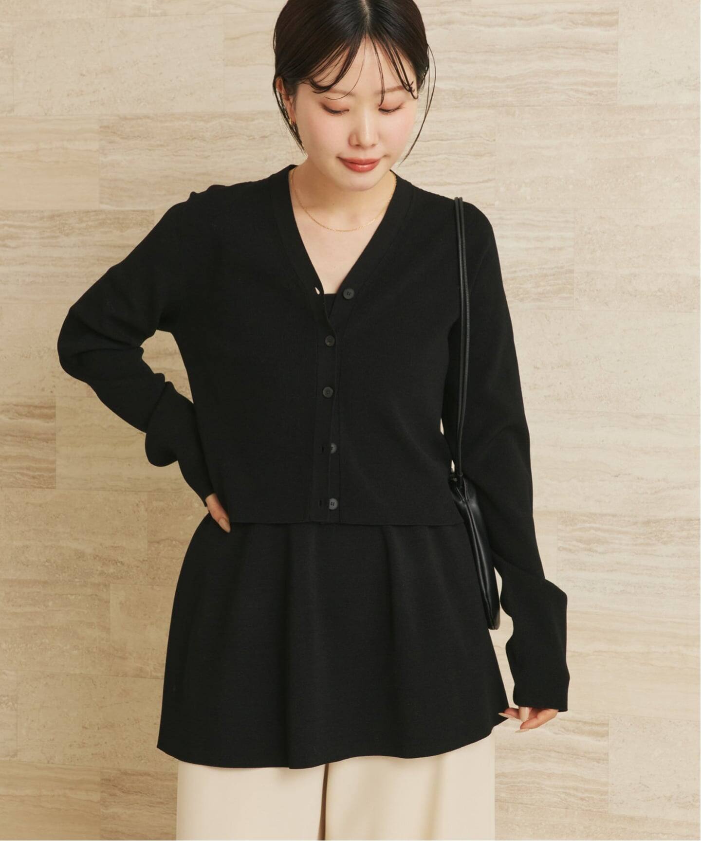 Plage petit カーディガン　ブラック　プラージュ plage（プラージュ） カーディガン LE PETIT PULLE / ル プティ プレ