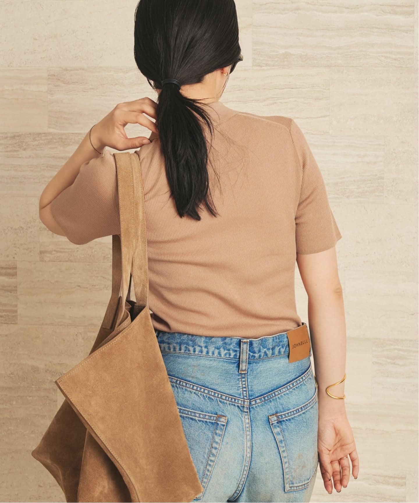 美品 Plage ストレッチRib ニットビスチェ フリー ナチュラル Plage - 美品 Plage ストレッチRib ニットビスチェ フリー ナチュラル