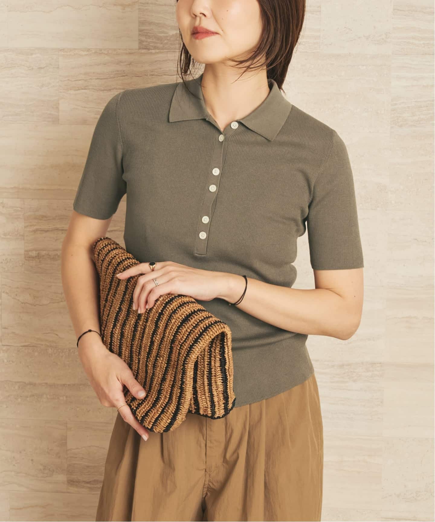 Collar Rib ニット（ニット／セーター）｜Plage（プラージュ）の通販