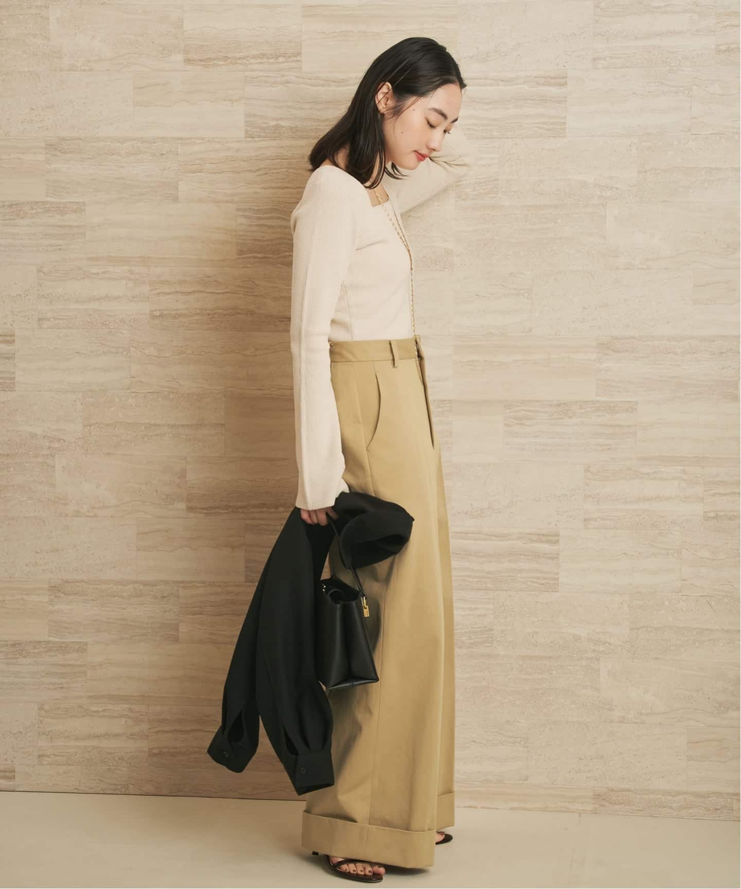 Noil silk Square ニット（ニット／セーター）｜Plage（プラージュ）の