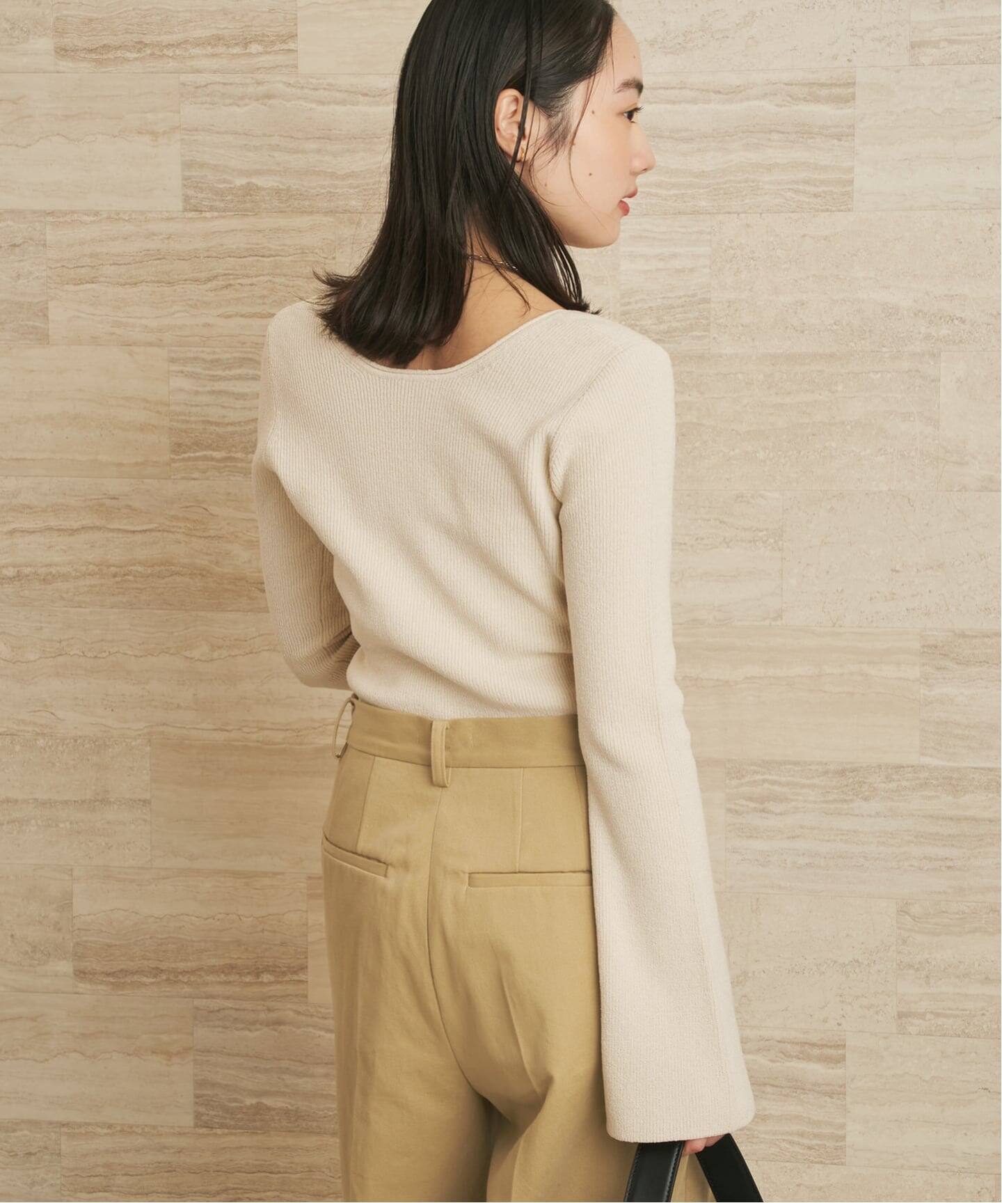 Noil silk Square ニット（ニット／セーター）｜Plage（プラージュ）の