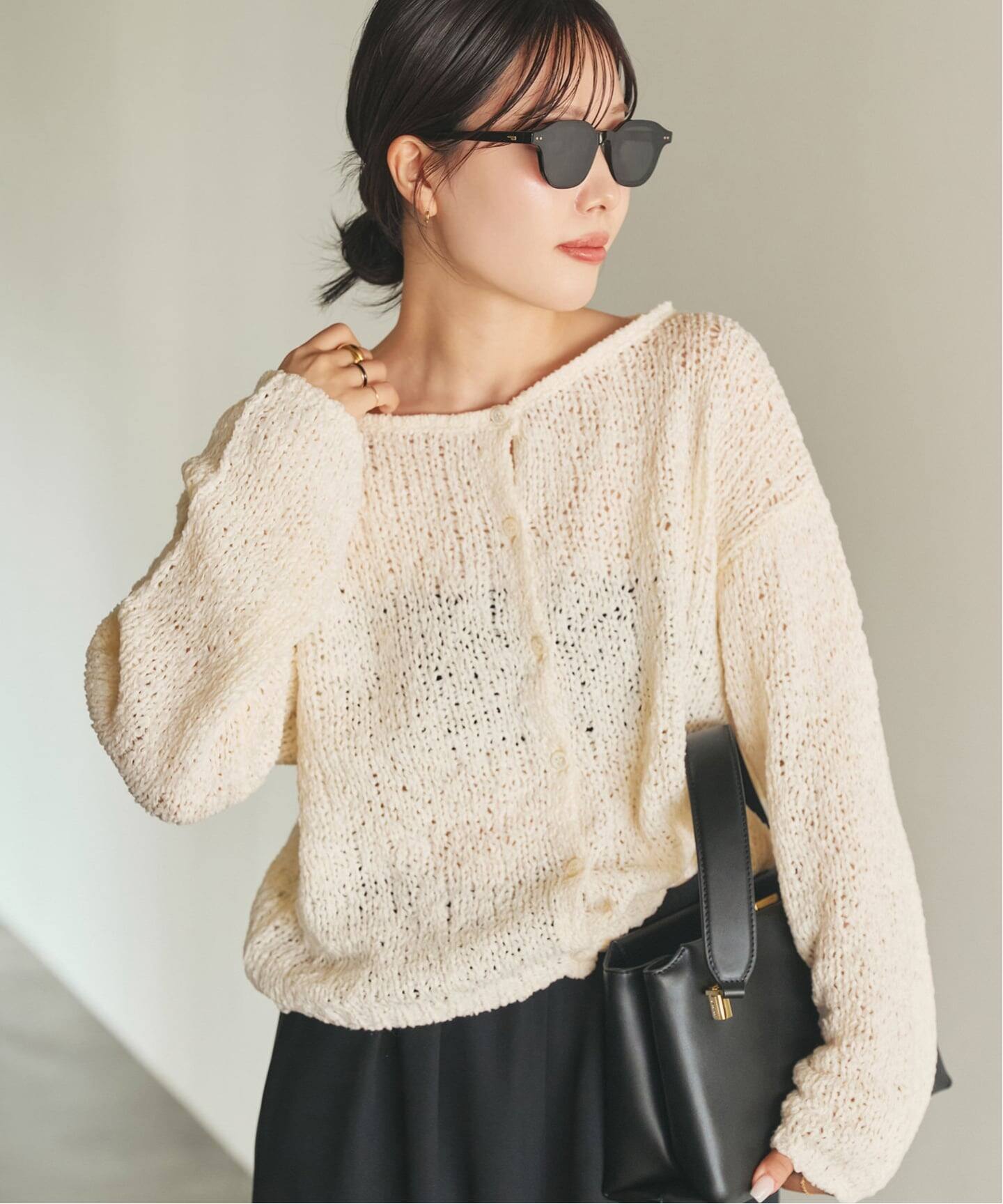 Fringe yarn カーディガン plage プラージュ Fringe yarn カーディガン（カーディガン）｜Plage（プラージュ）の