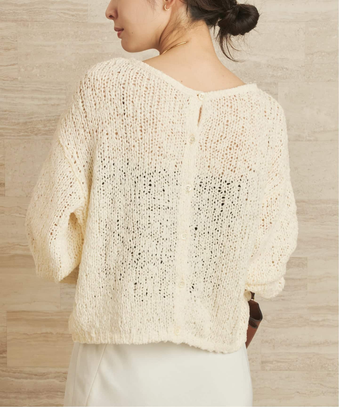 追加》Fringe yarn カーディガン 2（カーディガン）｜Plage