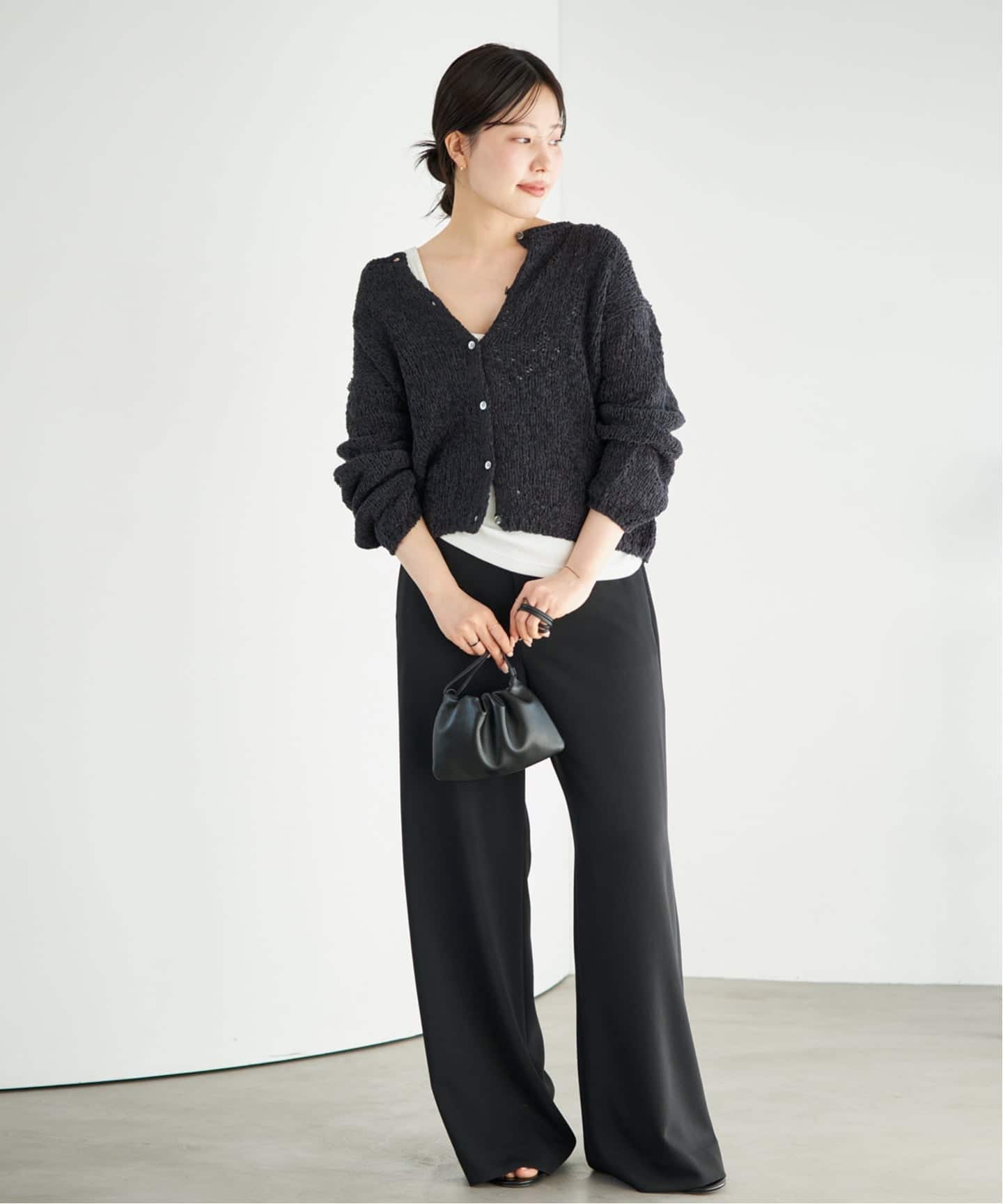 一部店舗・WEB限定追加予約》Fringe yarn カーディガン 3