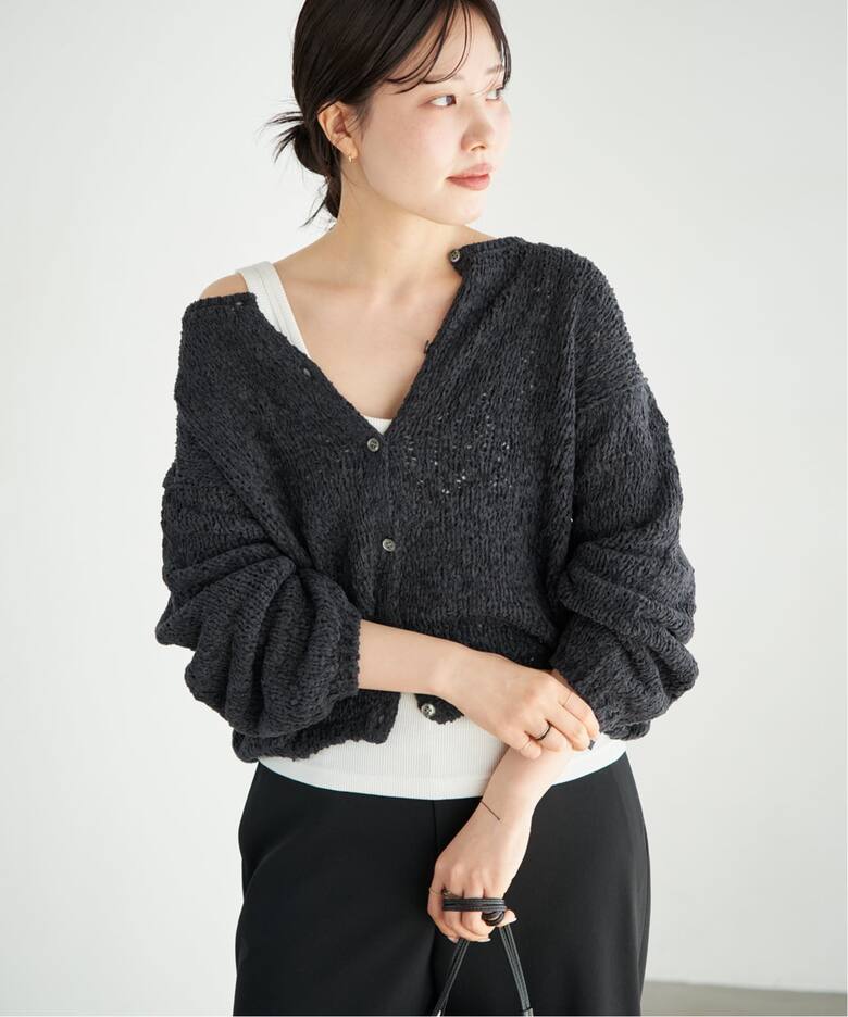 一部店舗・WEB限定追加予約》Fringe yarn カーディガン 3 