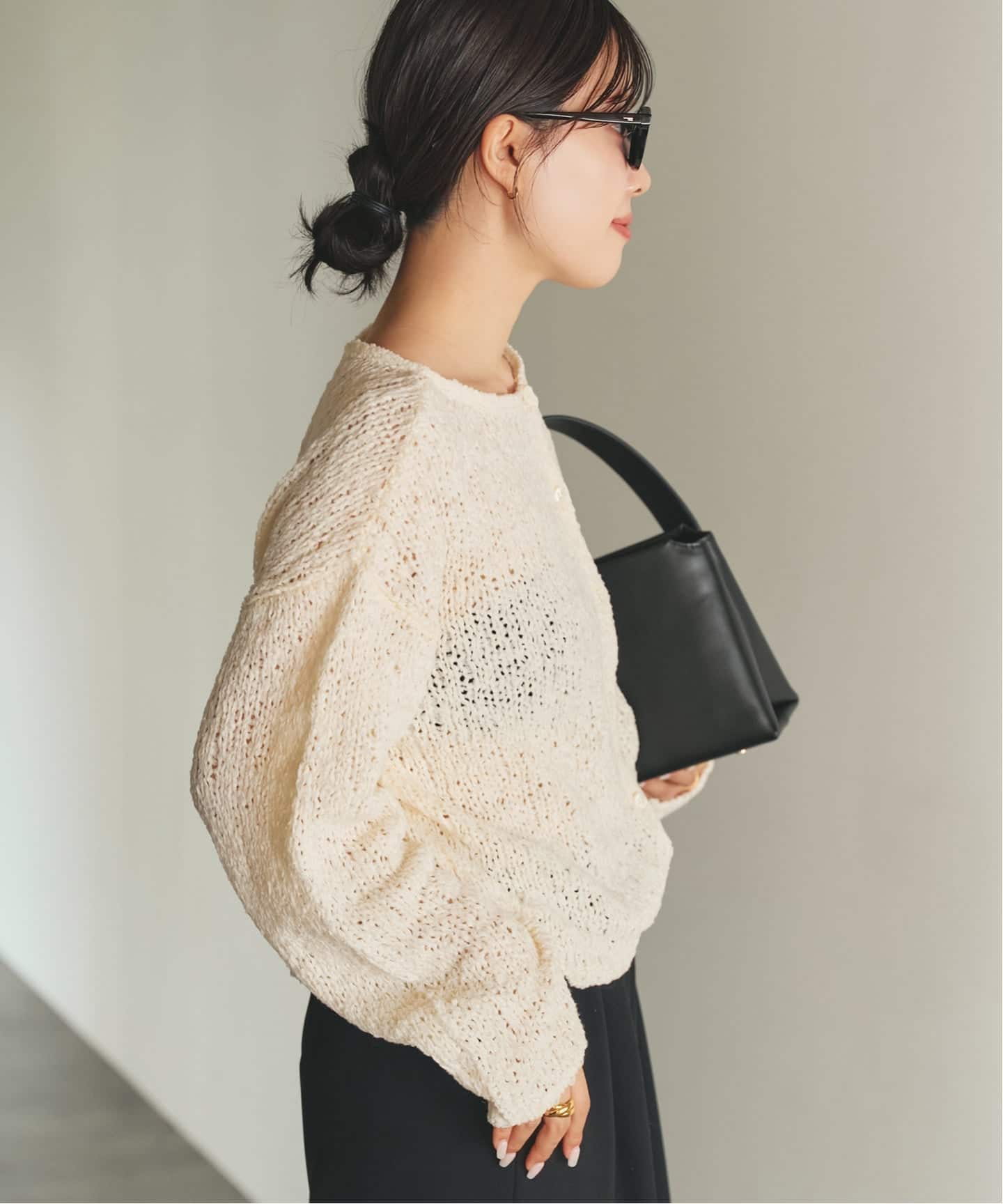 一部店舗・WEB限定追加予約》Fringe yarn カーディガン 3