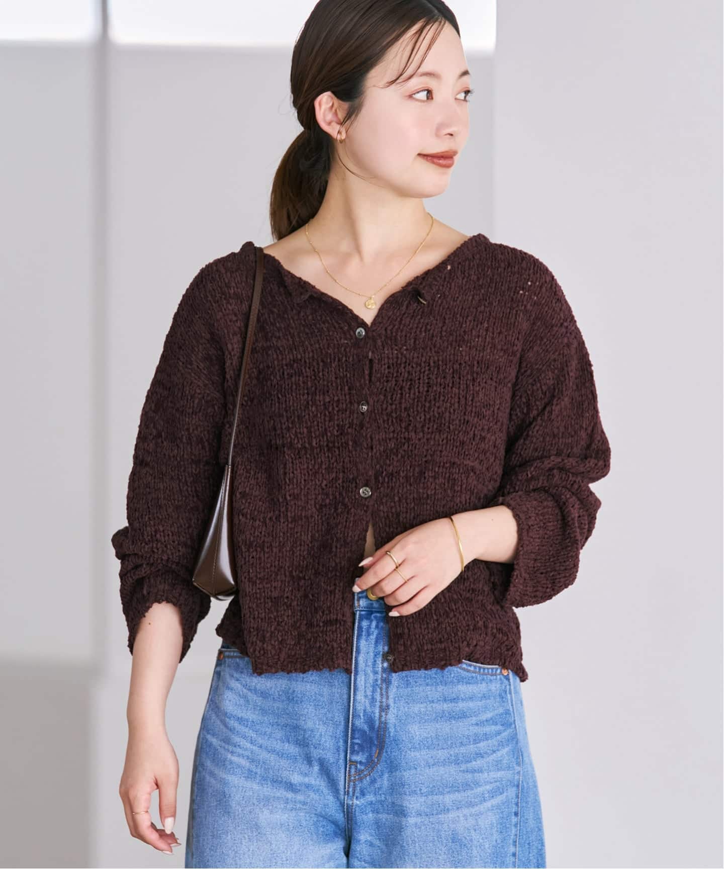 一部店舗・WEB限定追加予約》Fringe yarn カーディガン 3