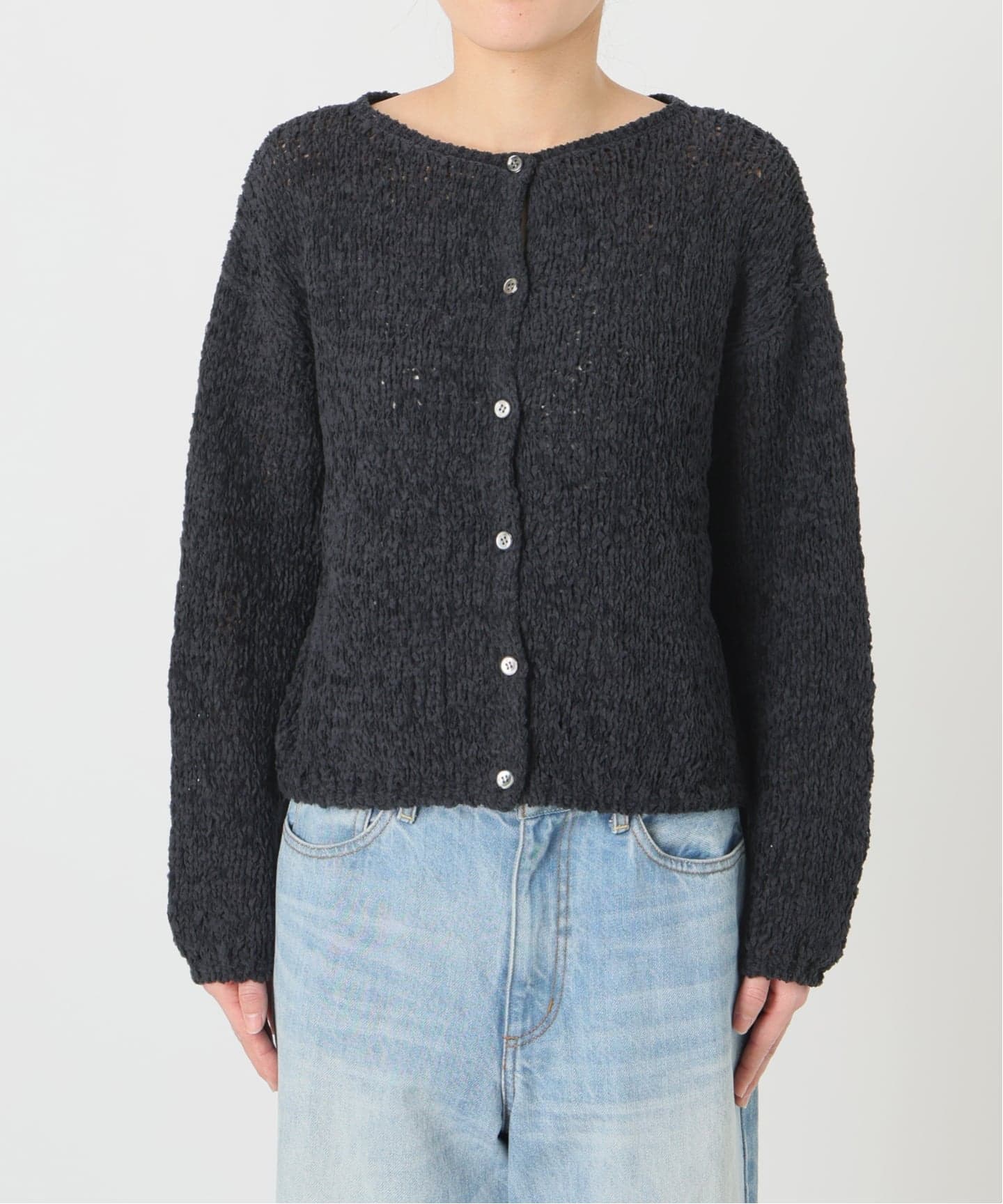 一部店舗・WEB限定追加予約》Fringe yarn カーディガン 3