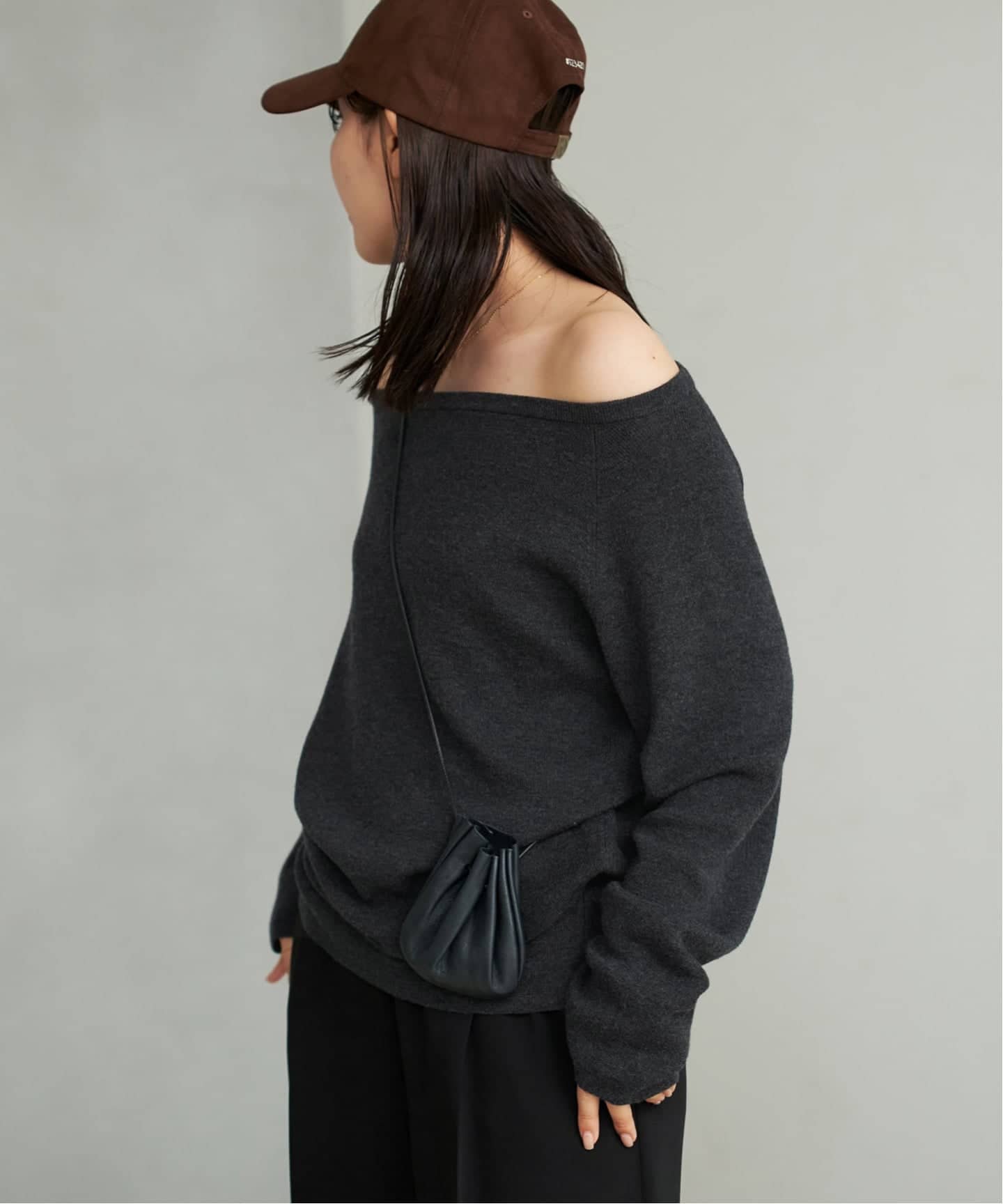 追加》Off shoulder slit ニット 3（ニット／セーター）｜Plage
