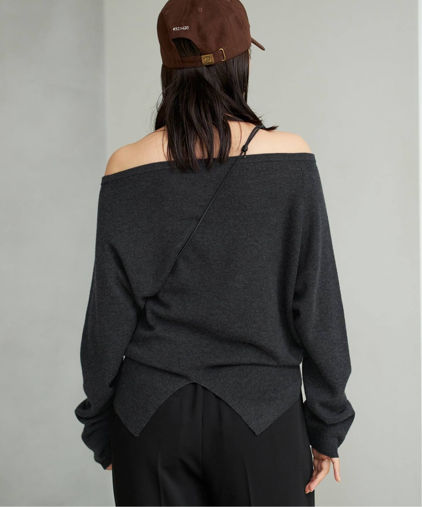 追加予約》Off shoulder slit ニット 3（ニット／セーター）｜Plage