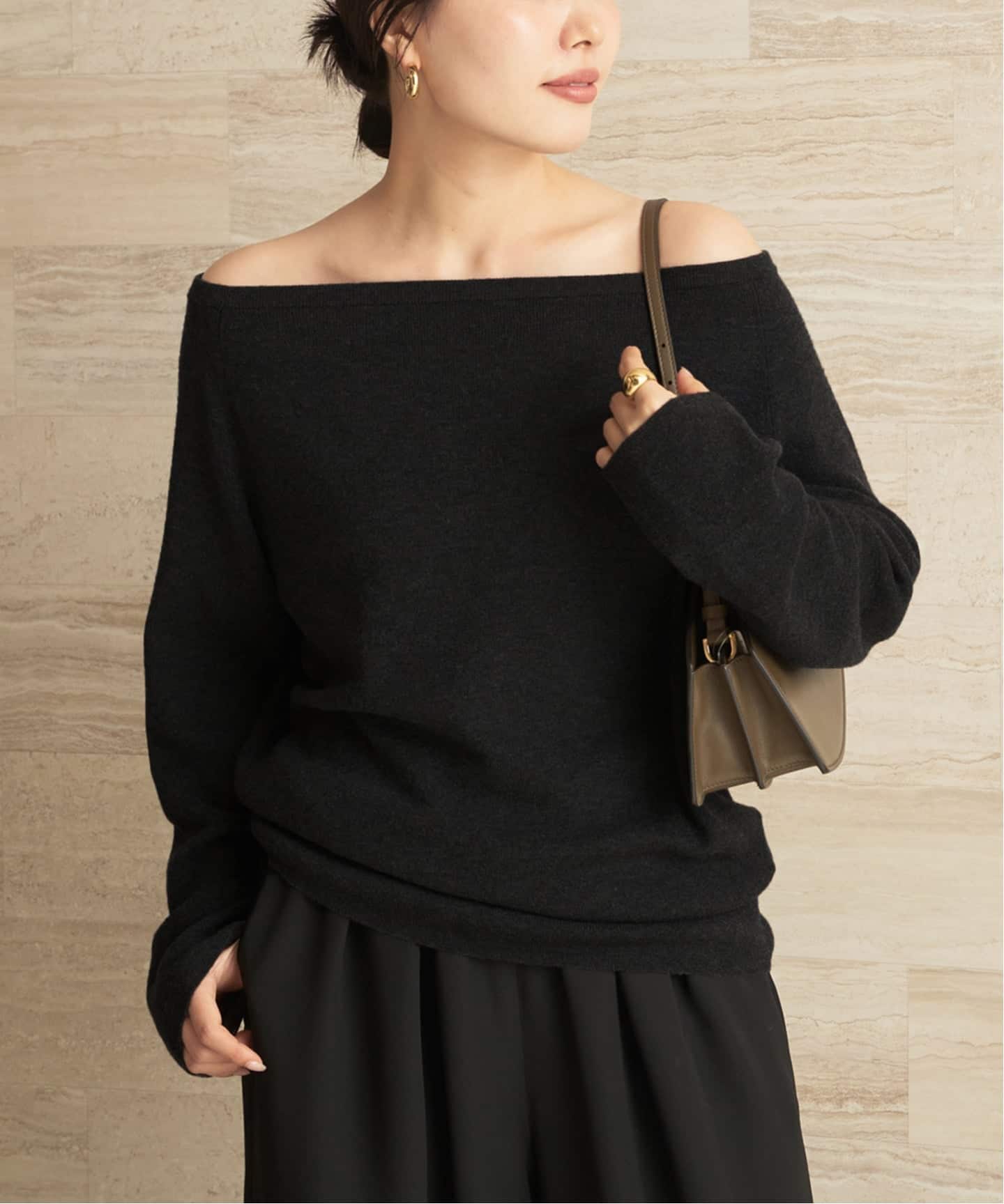 plage プラージュ Off shoulder slit ニット plage（プラージュ）の「Off shoulder slit ニット（ニット/セーター
