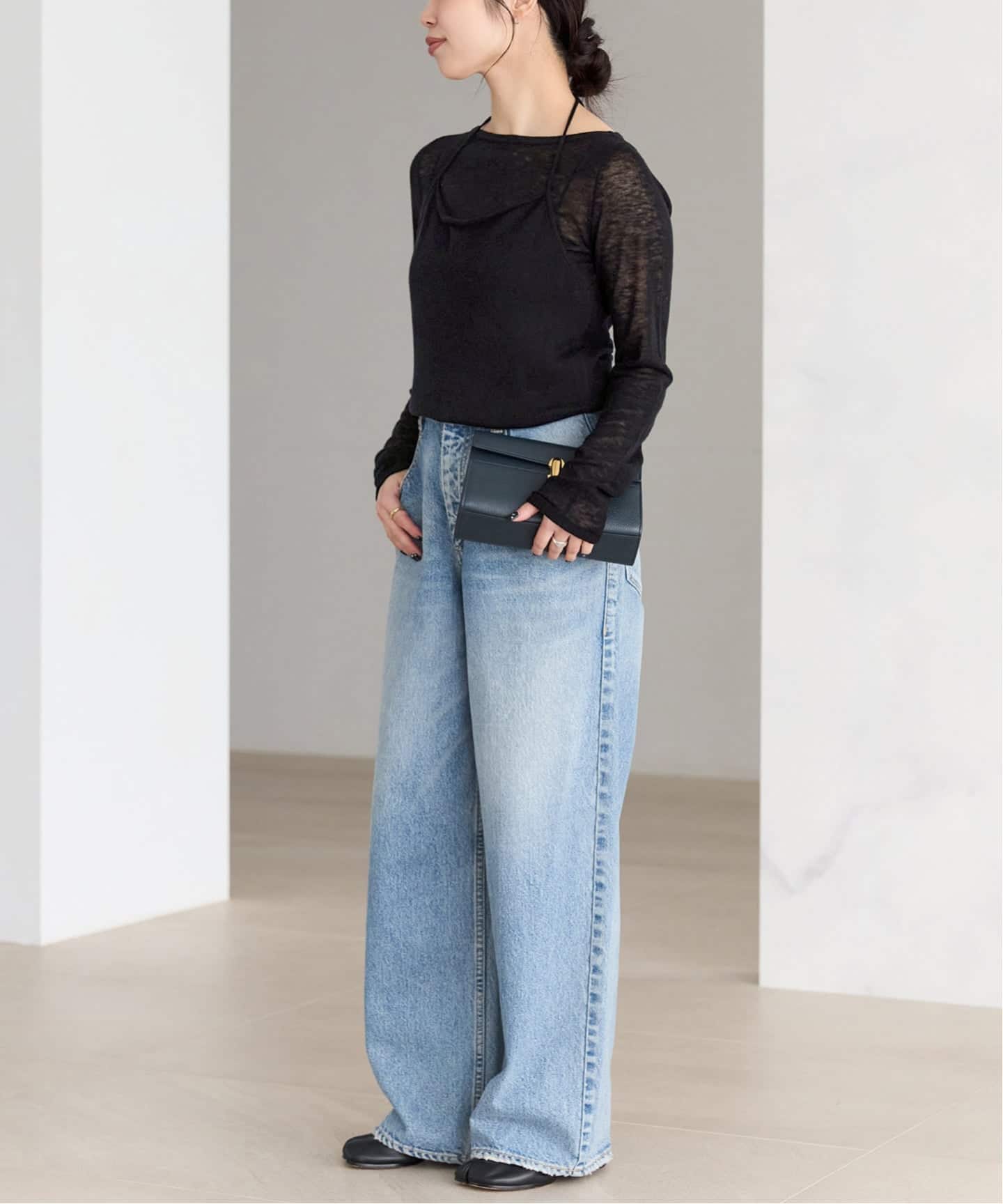 予約》Sheer layered ニット（ニット／セーター）｜Plage（プラージュ